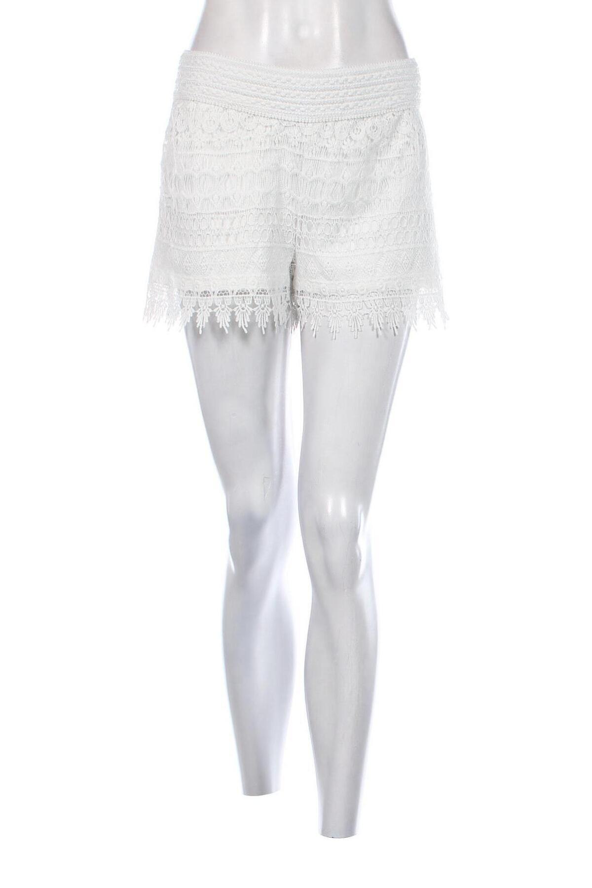 Γυναικείο κοντό παντελόνι Hollister, Μέγεθος M, Χρώμα Λευκό, Τιμή 21,03 €