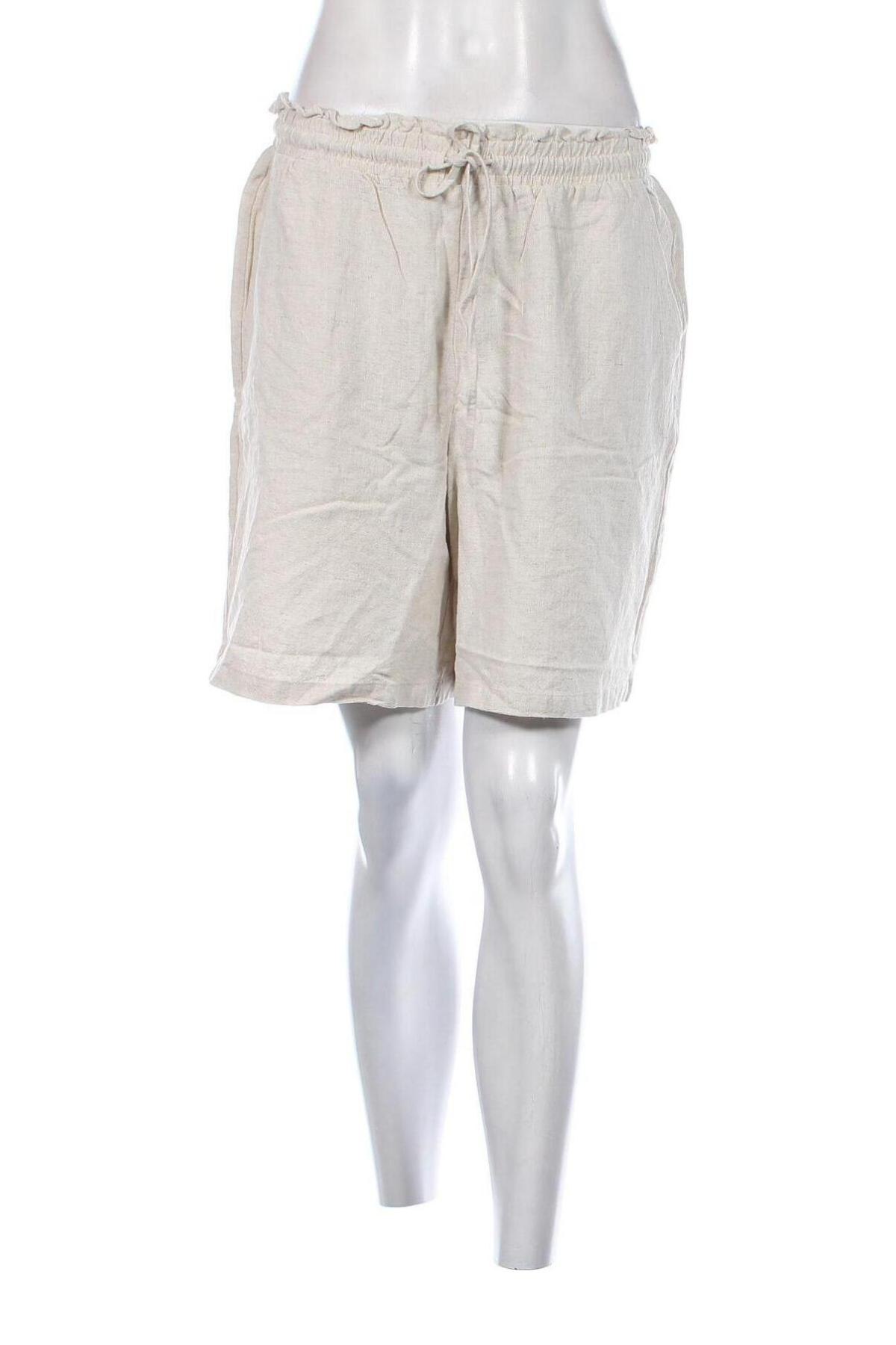 Pantaloni scurți de femei LC Waikiki, Mărime M, Culoare Ecru, Preț 128,29 Lei