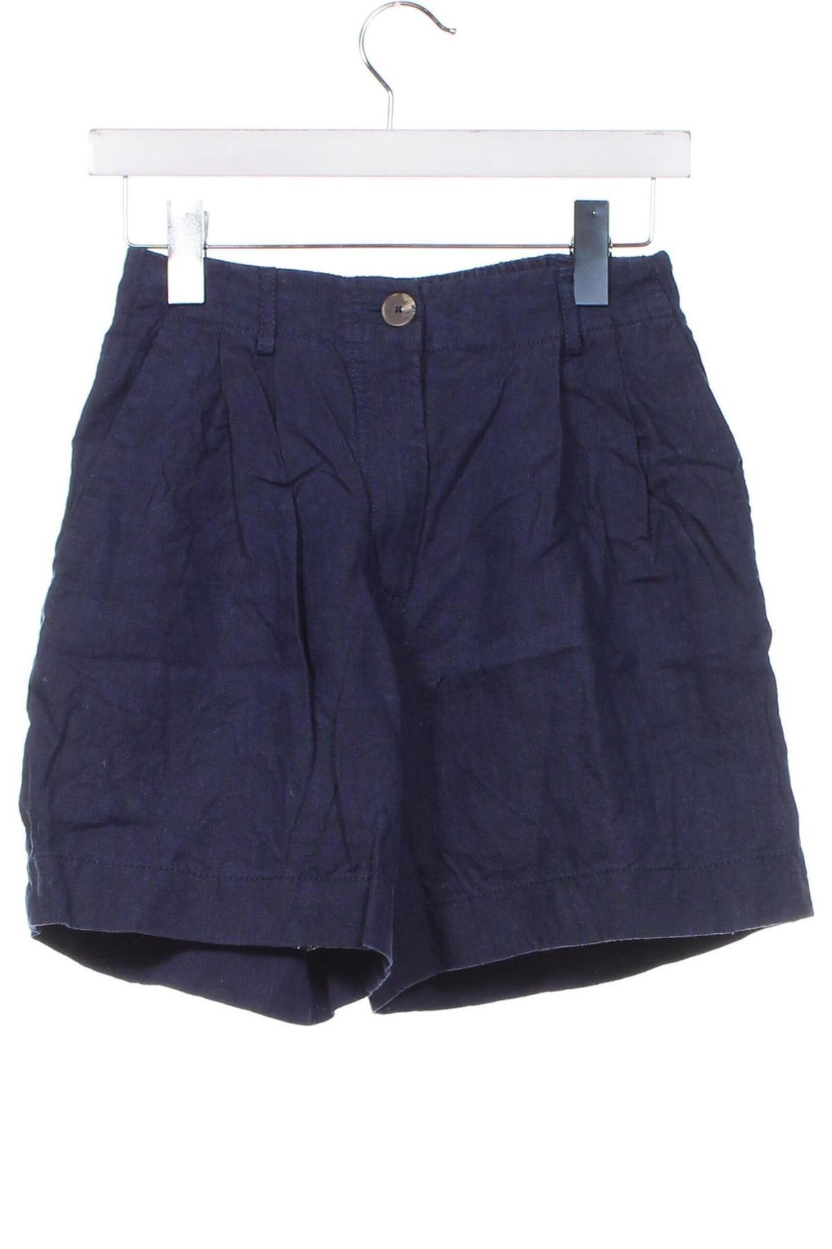Дамски къс панталон Massimo Dutti, Размер XS, Цвят Син, Цена 48,00 лв.