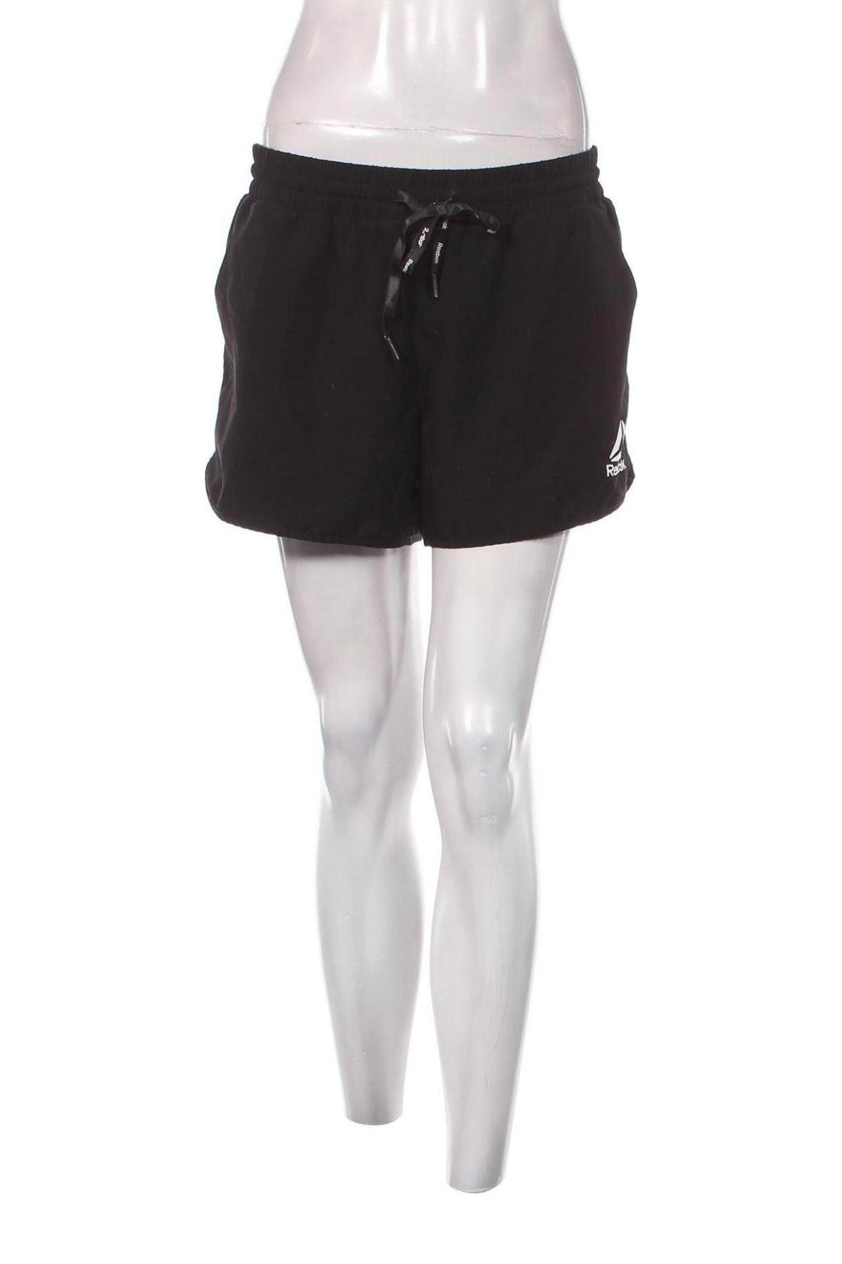 Γυναικείο κοντό παντελόνι Reebok, Μέγεθος L, Χρώμα Μαύρο, Τιμή 21,03 €