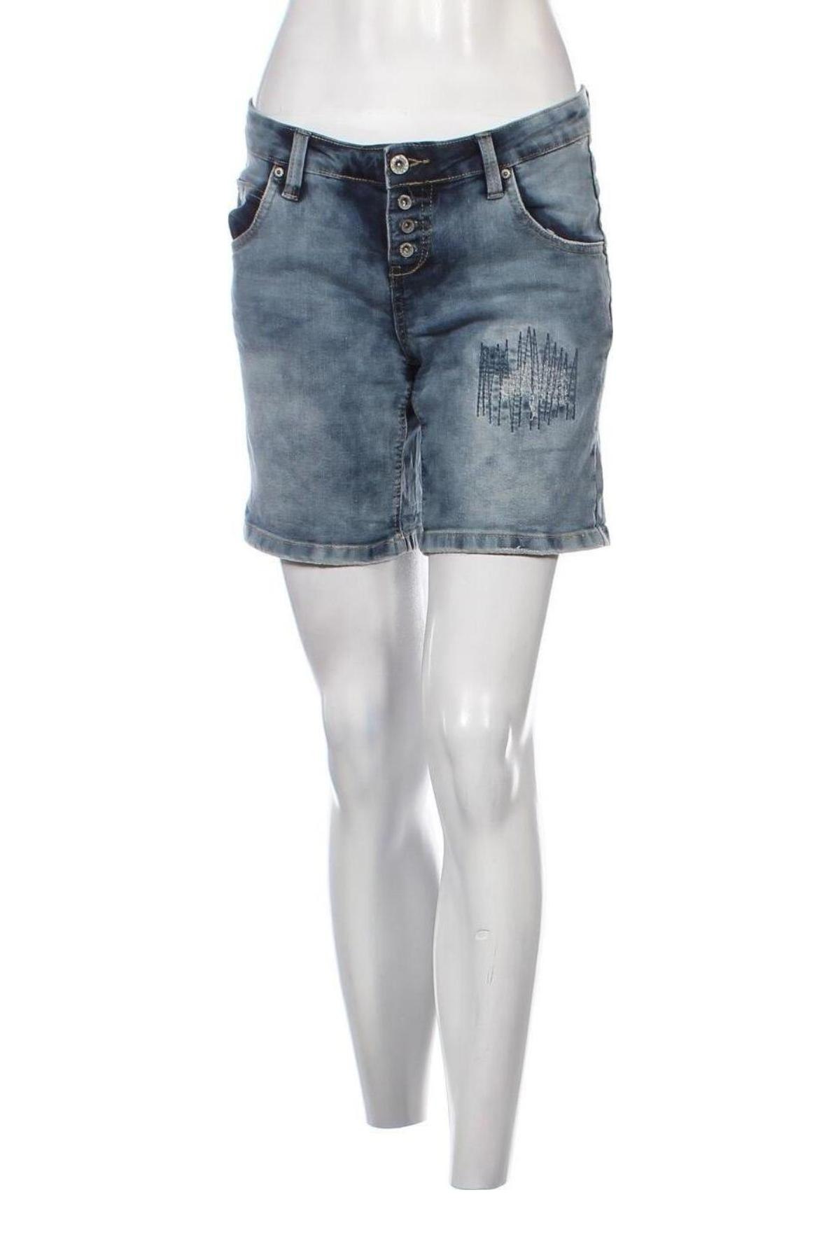 Γυναικείο κοντό παντελόνι Sublevel, Μέγεθος S, Χρώμα Μπλέ, Τιμή 11,75 €