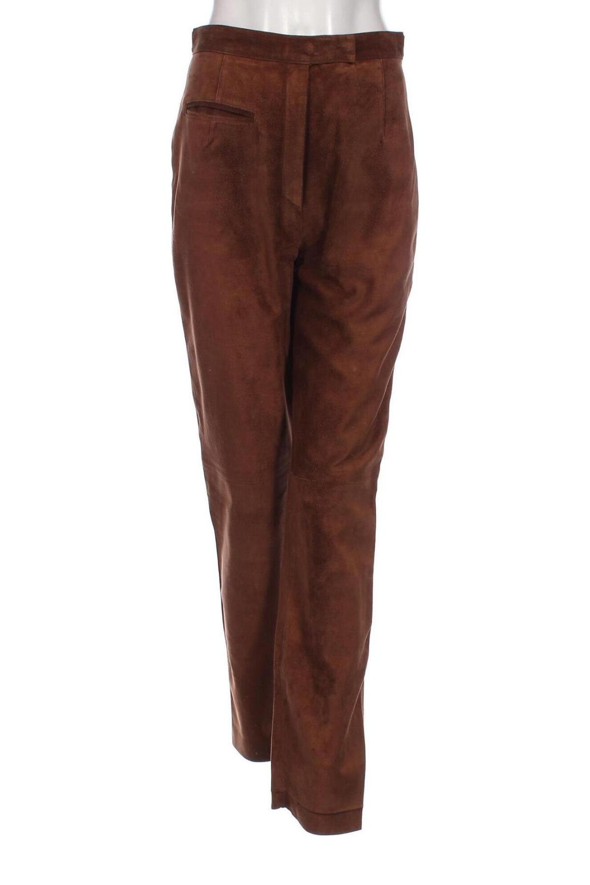 Γυναικείο παντελόνι δερμάτινο, Μέγεθος M, Χρώμα Καφέ, Τιμή 42,70 €