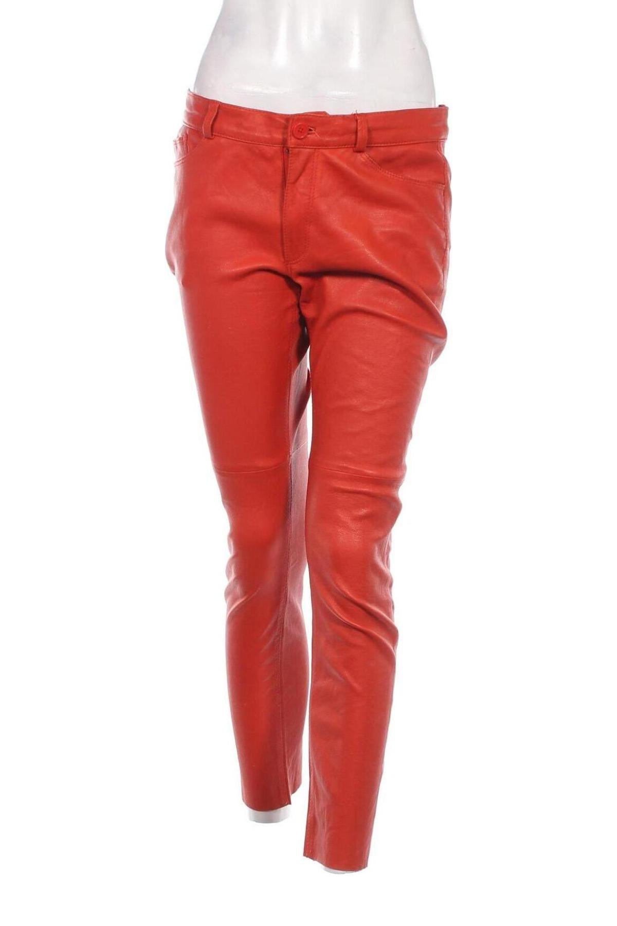 Damen Lederhose In Wear, Größe M, Farbe Orange, Preis € 52,33