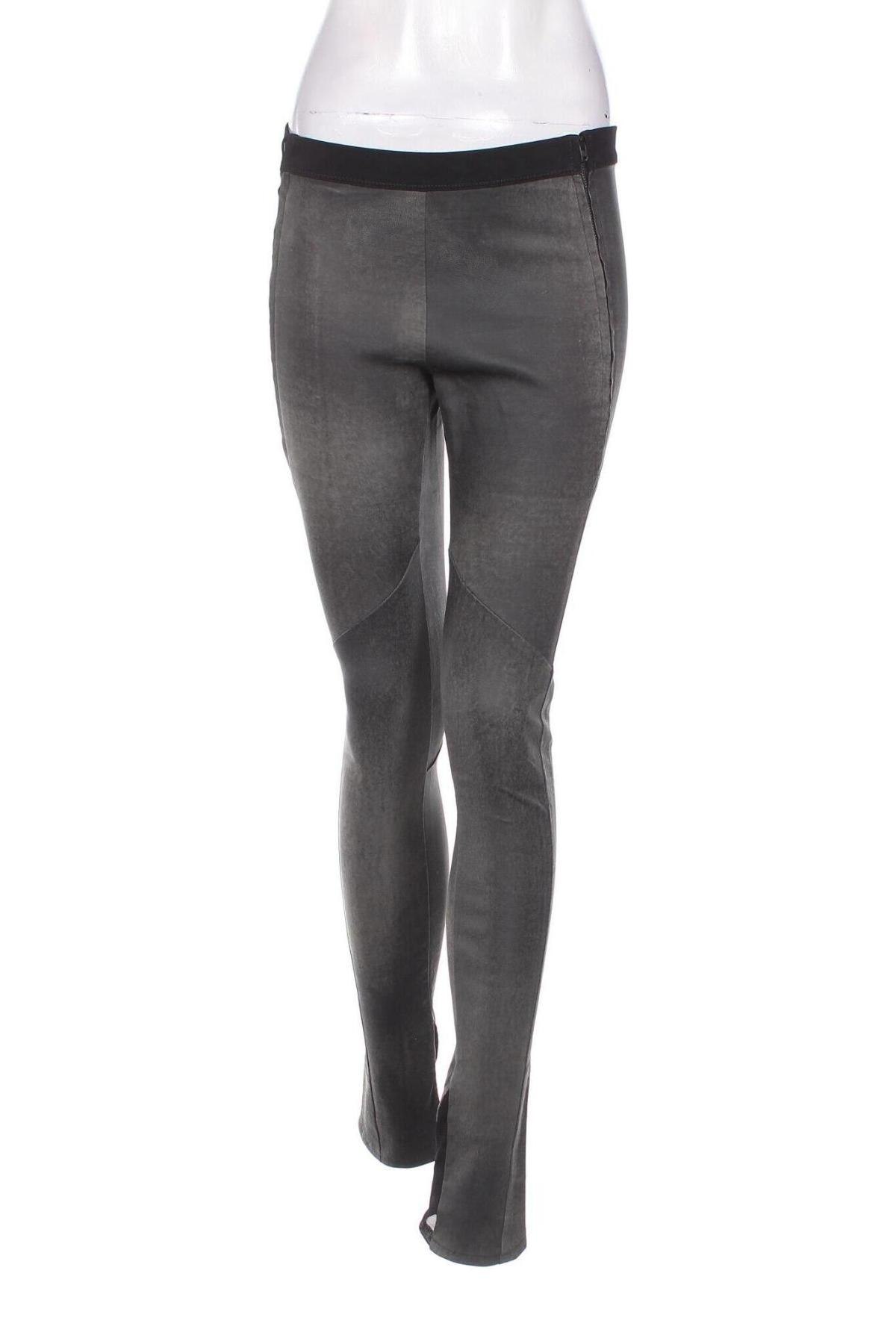 Pantaloni de piele pentru damă Noir, Mărime M, Culoare Gri, Preț 216,14 Lei