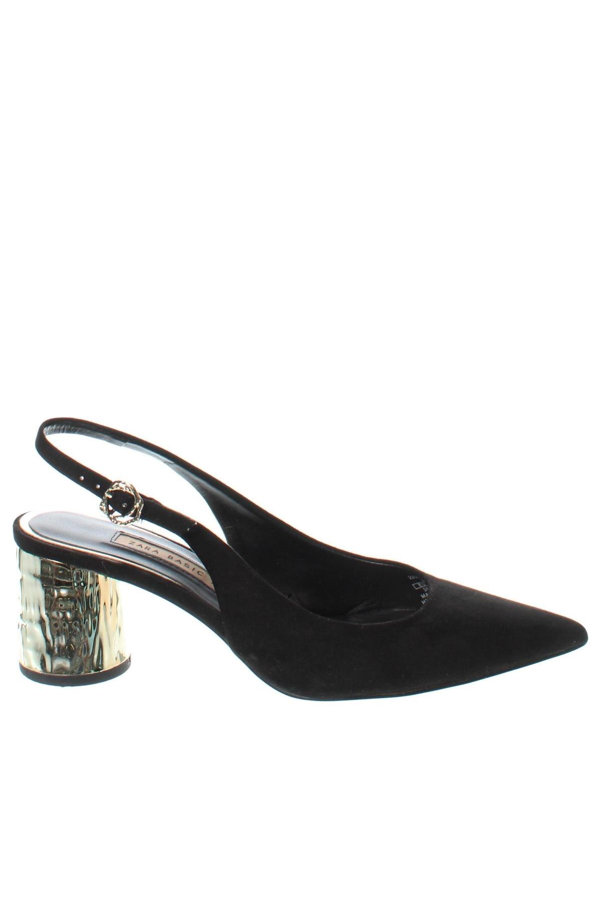 Дамски обувки Zara, Размер 39, Цвят Черен, Цена 27,00 лв.