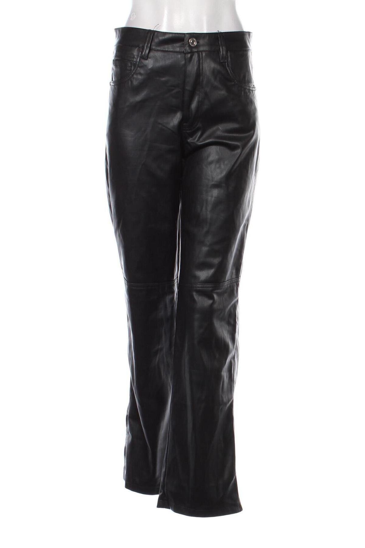 Pantaloni de femei Bershka, Mărime M, Culoare Negru, Preț 24,80 Lei