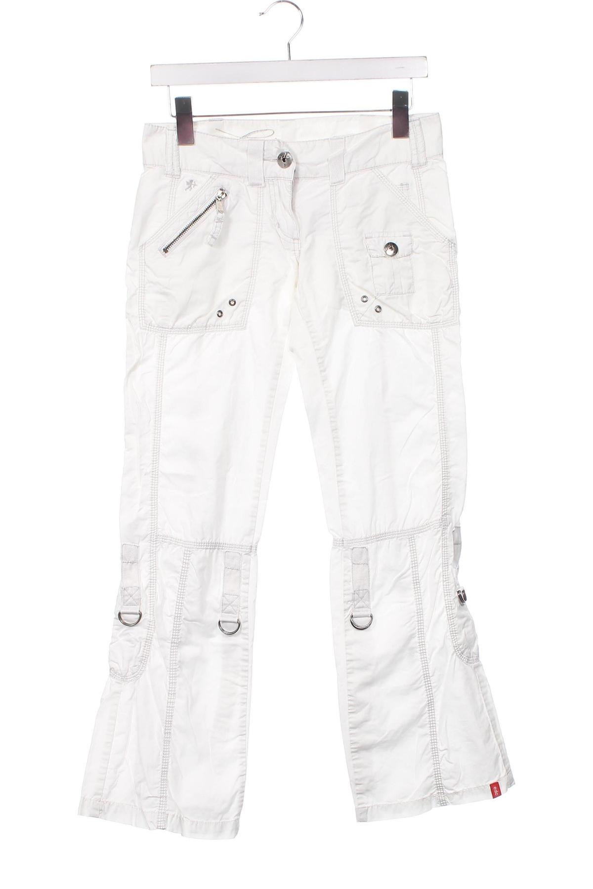 Дамски панталон Edc By Esprit, Размер XS, Цвят Бял, Цена 26,65 лв.