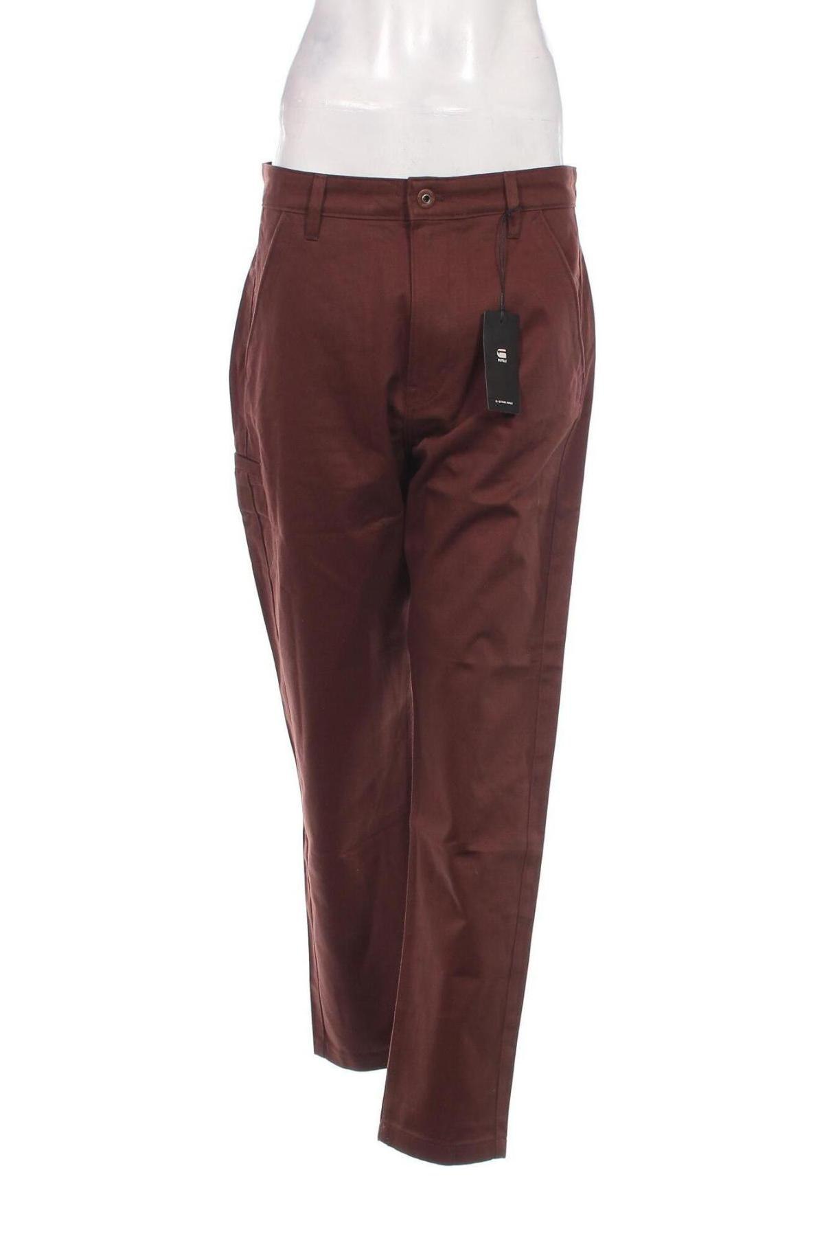 Дамски панталон G-Star Raw, Размер XL, Цвят Кафяв, Цена 64,40 лв.
