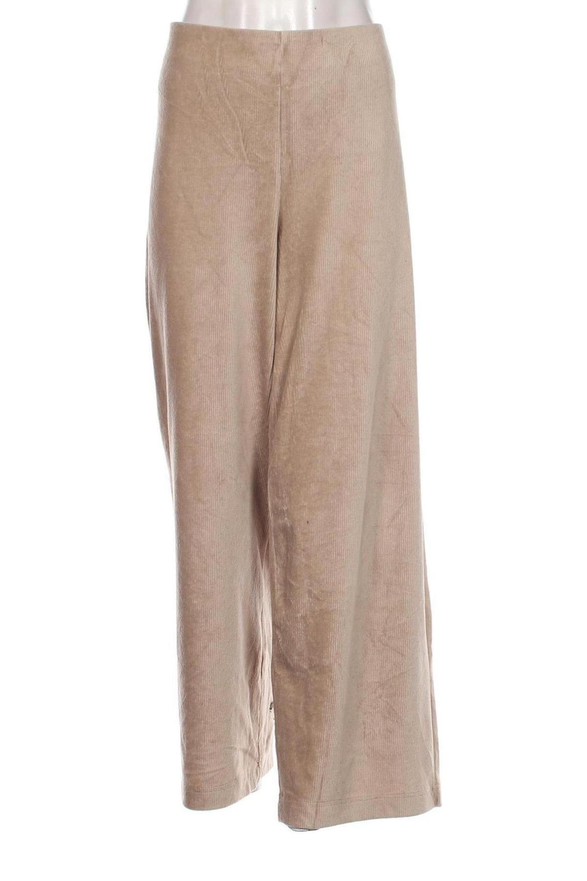 Γυναικείο παντελόνι Gina Tricot, Μέγεθος XL, Χρώμα  Μπέζ, Τιμή 6,68 €