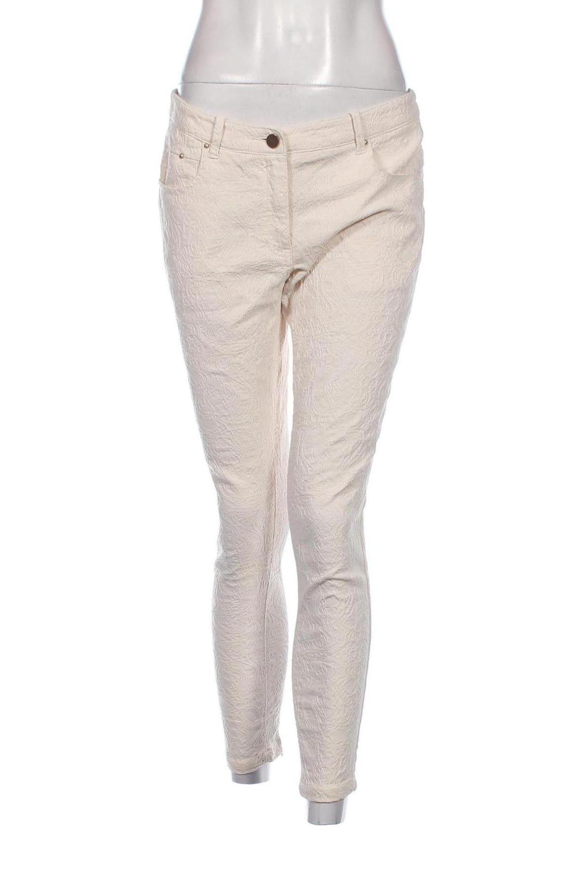 Pantaloni de femei H&M, Mărime M, Culoare Ecru, Preț 42,17 Lei