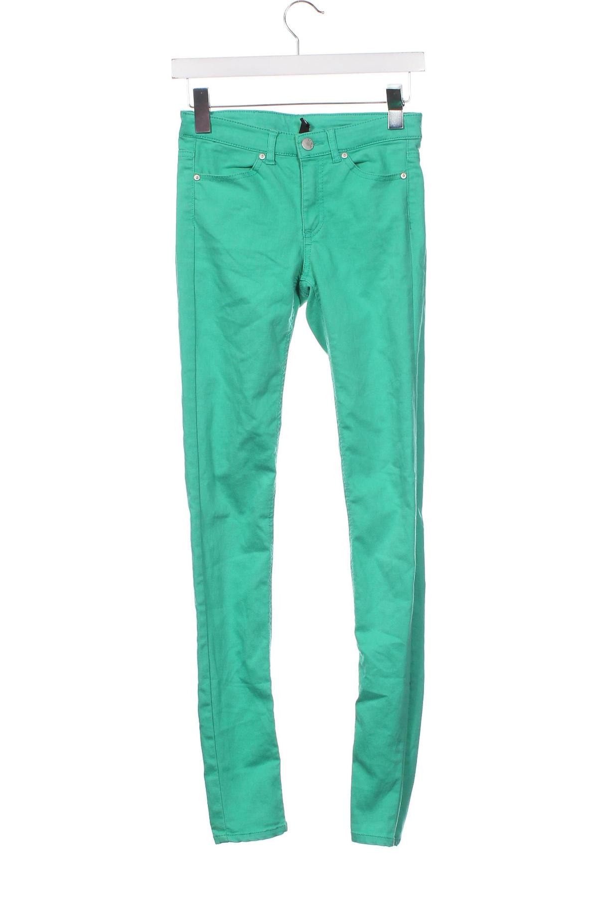 Pantaloni de femei H&M Divided, Mărime XS, Culoare Verde, Preț 42,17 Lei