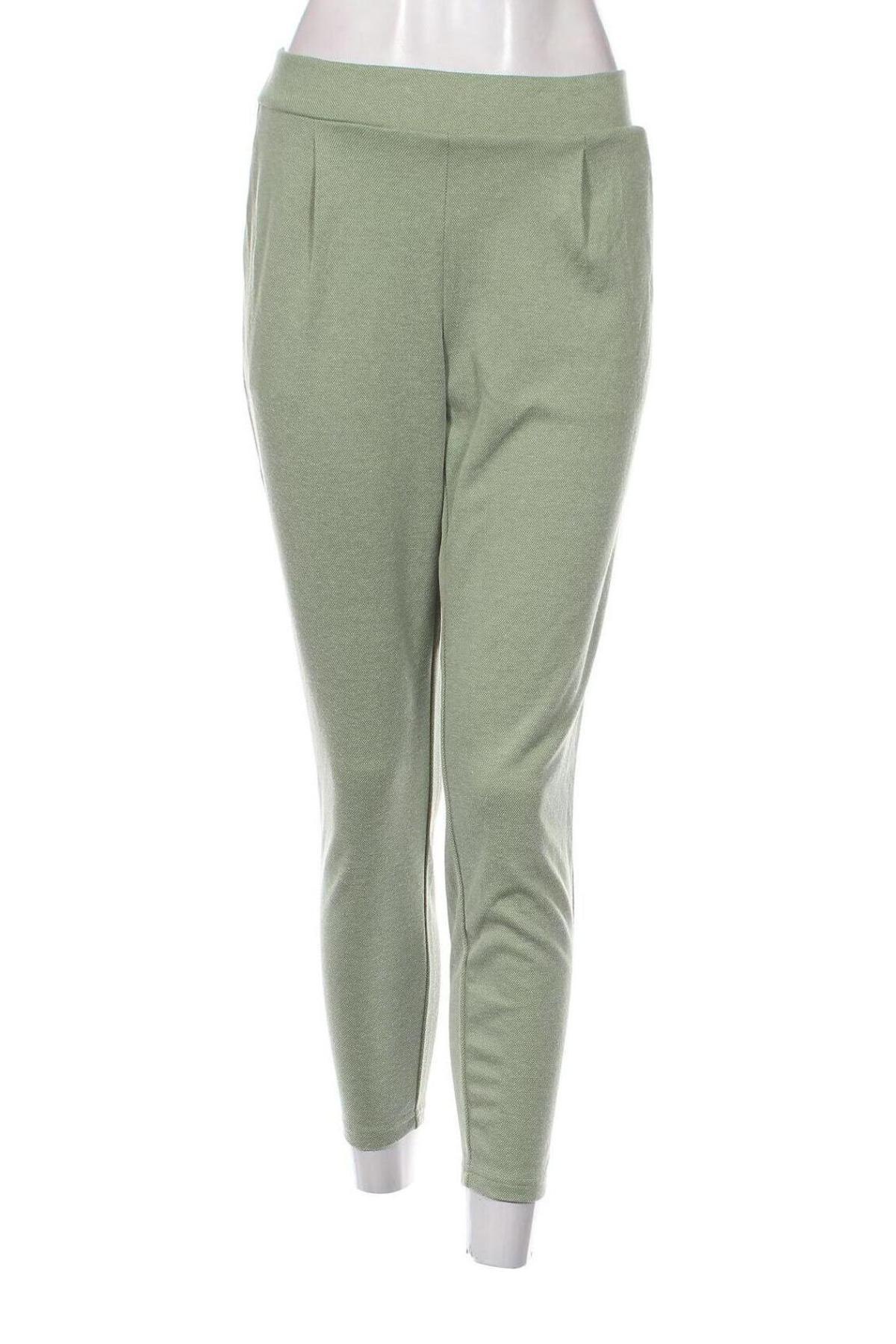 Pantaloni de femei Ichi, Mărime L, Culoare Verde, Preț 33,72 Lei
