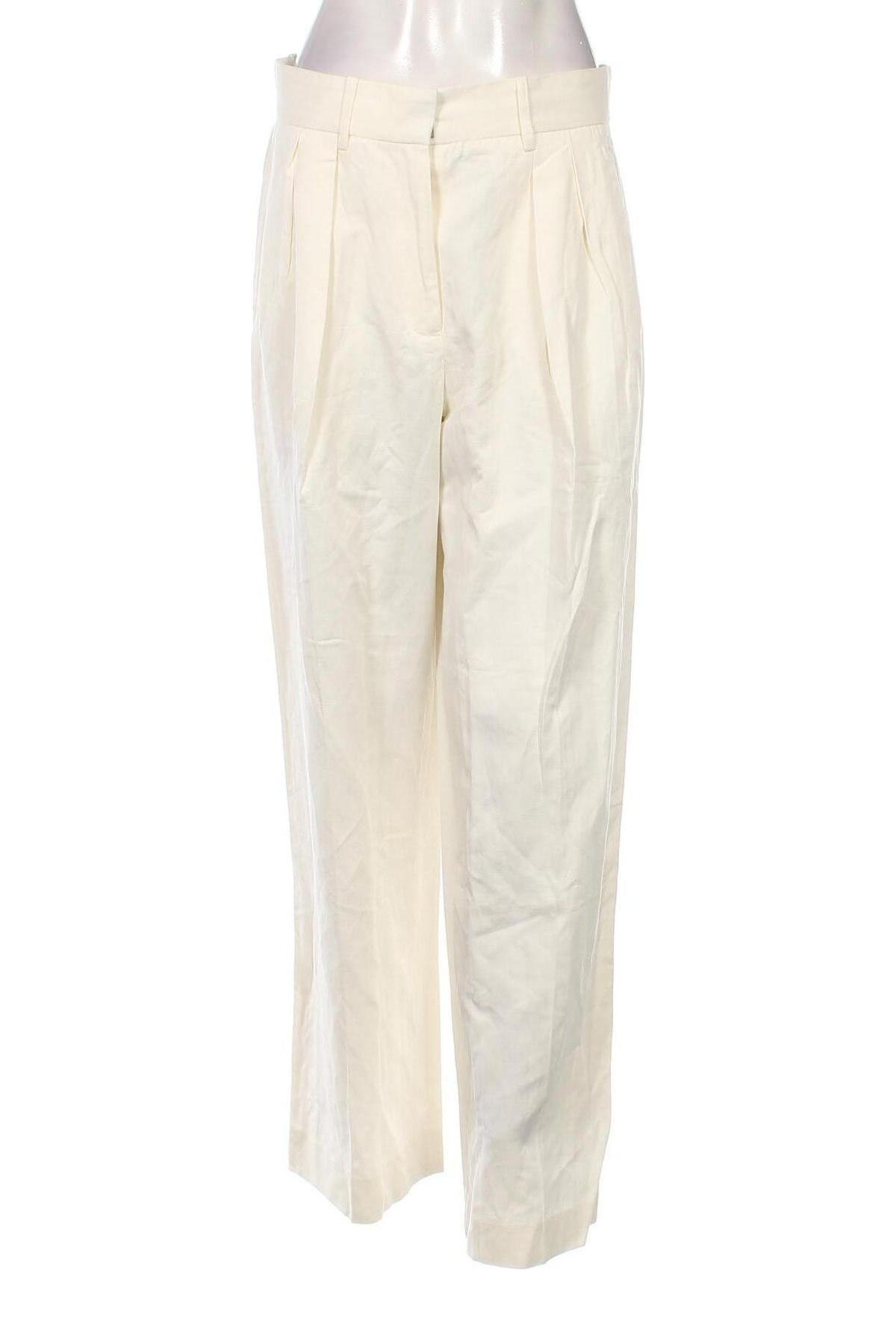 Pantaloni de femei Mango, Mărime S, Culoare Ecru, Preț 113,98 Lei
