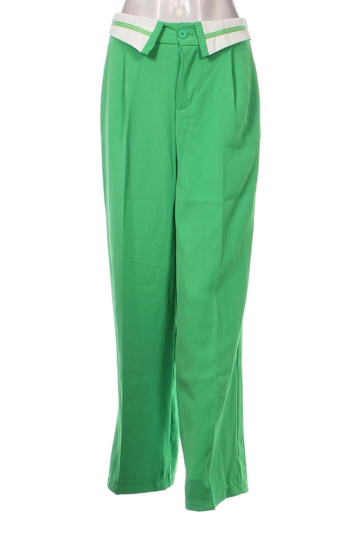 Pantaloni de femei Mochy, Mărime M, Culoare Verde, Preț 117,35 Lei