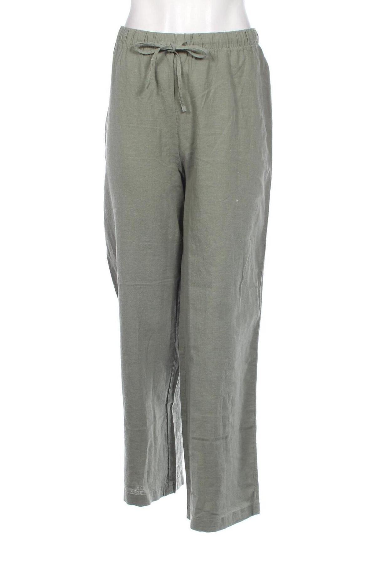 Дамски панталон Monki, Размер L, Цвят Зелен, Цена 56,00 лв.