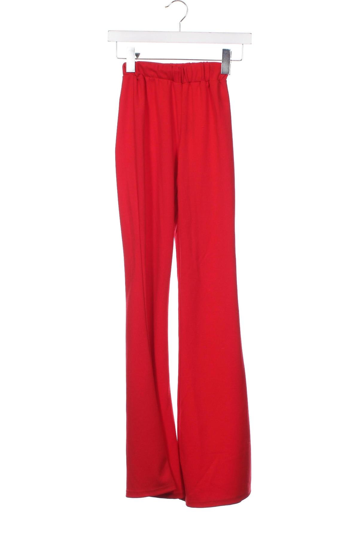 Pantaloni de femei Noobass, Mărime XXS, Culoare Roșu, Preț 36,95 Lei