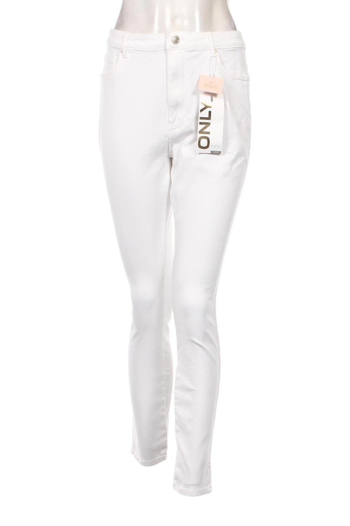 Pantaloni de femei ONLY, Mărime XL, Culoare Alb, Preț 203,95 Lei