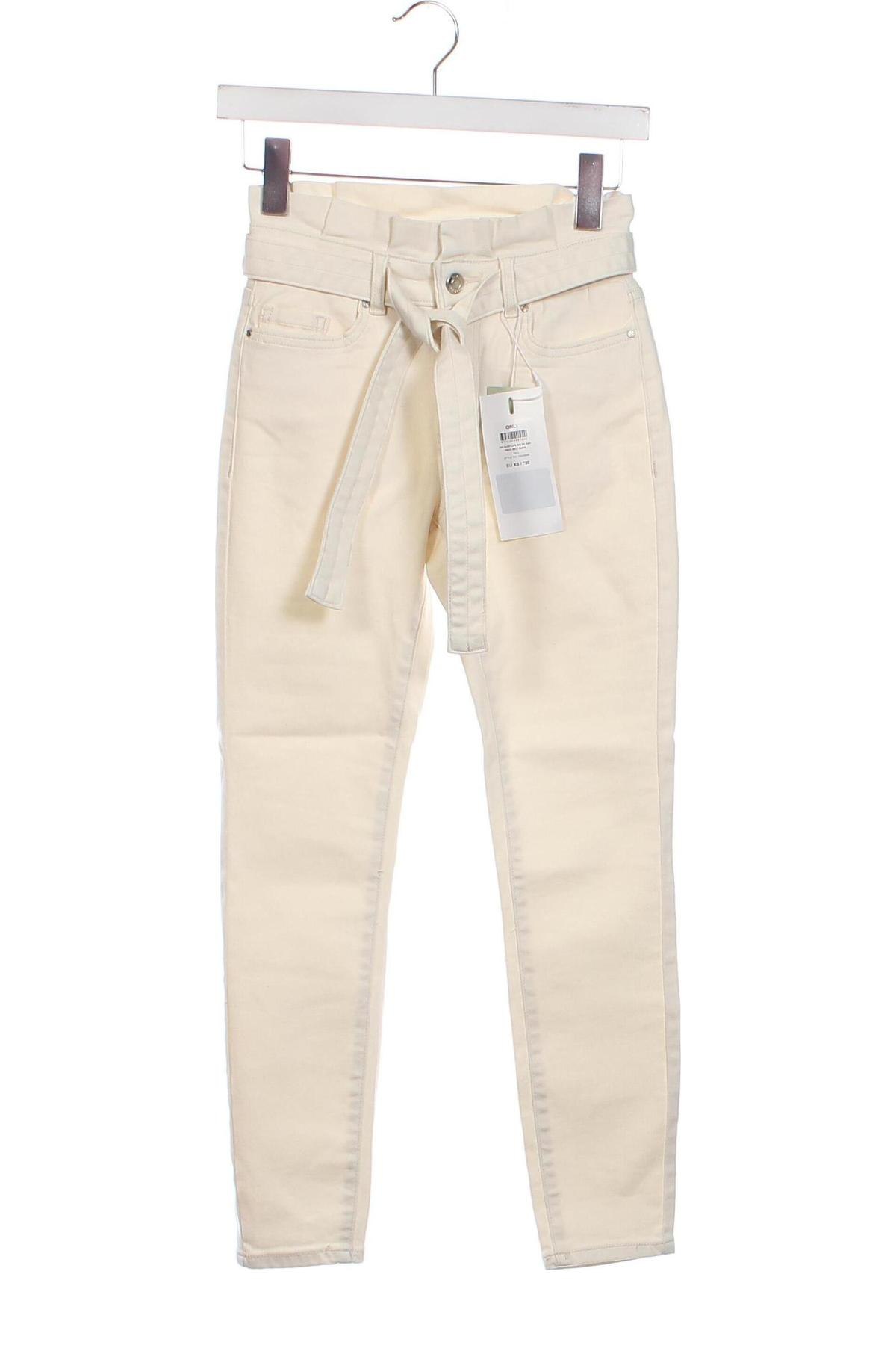 Pantaloni de femei ONLY, Mărime XS, Culoare Ecru, Preț 203,95 Lei