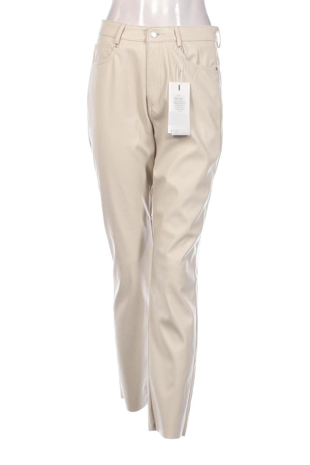 Γυναικείο παντελόνι ONLY, Μέγεθος L, Χρώμα Εκρού, Τιμή 7,99 €