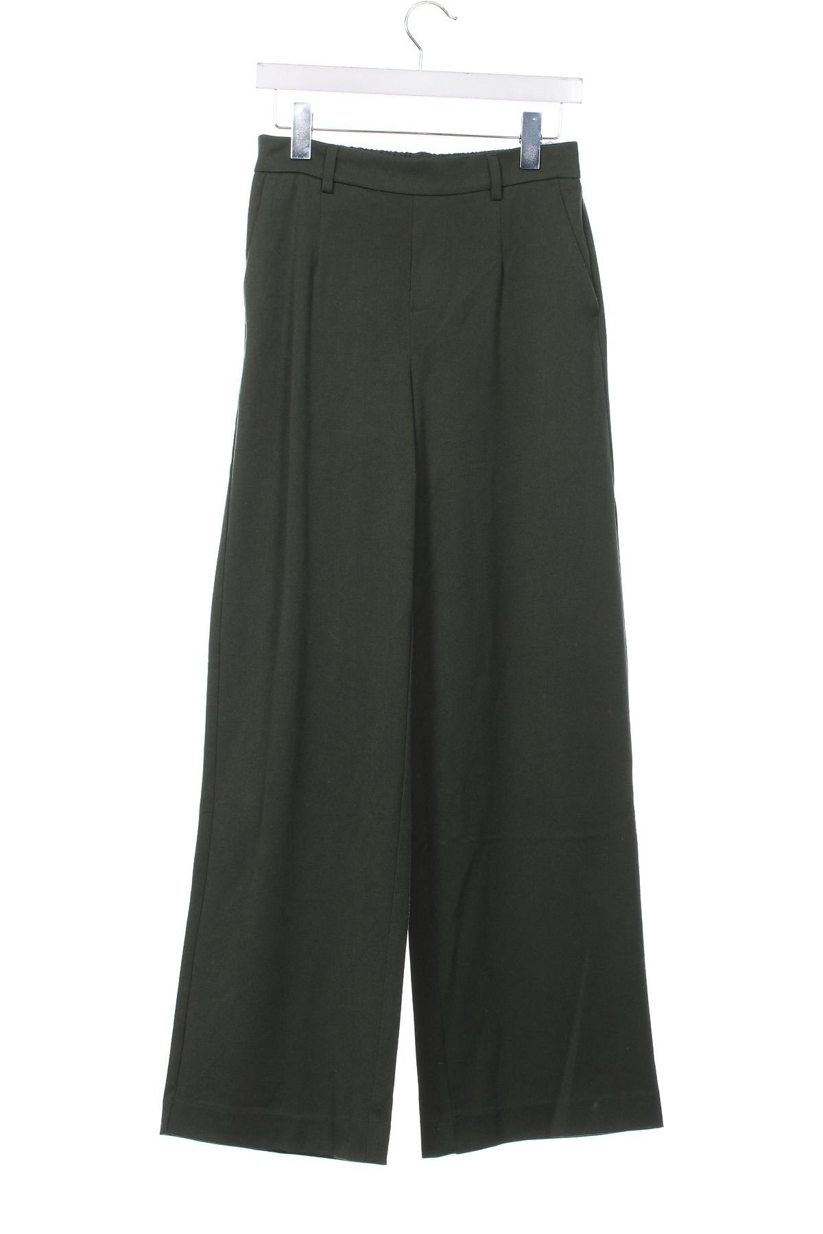 Pantaloni de femei Object, Mărime S, Culoare Verde, Preț 305,92 Lei