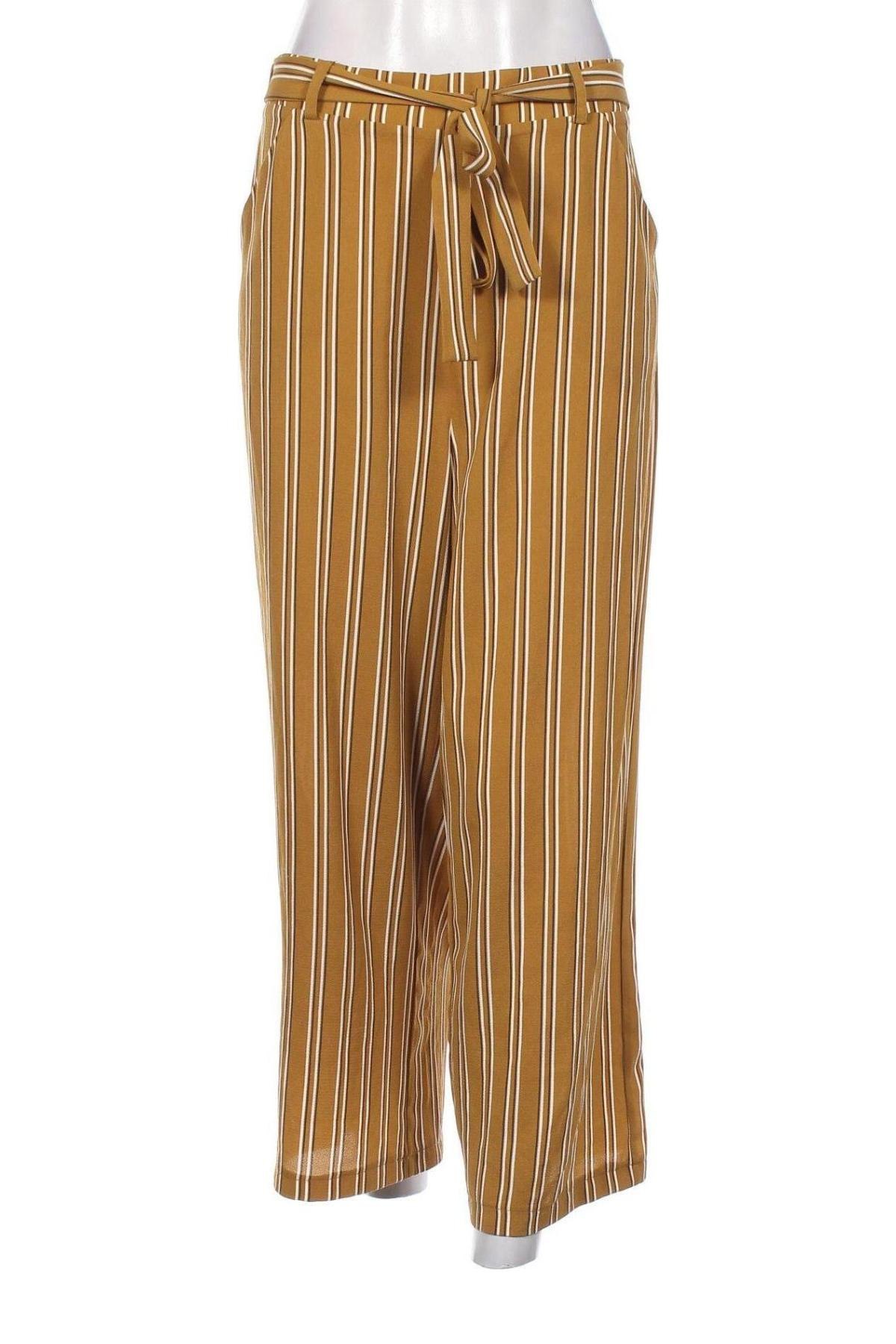 Дамски панталон Pieces, Размер L, Цвят Жълт, Цена 15,40 лв.