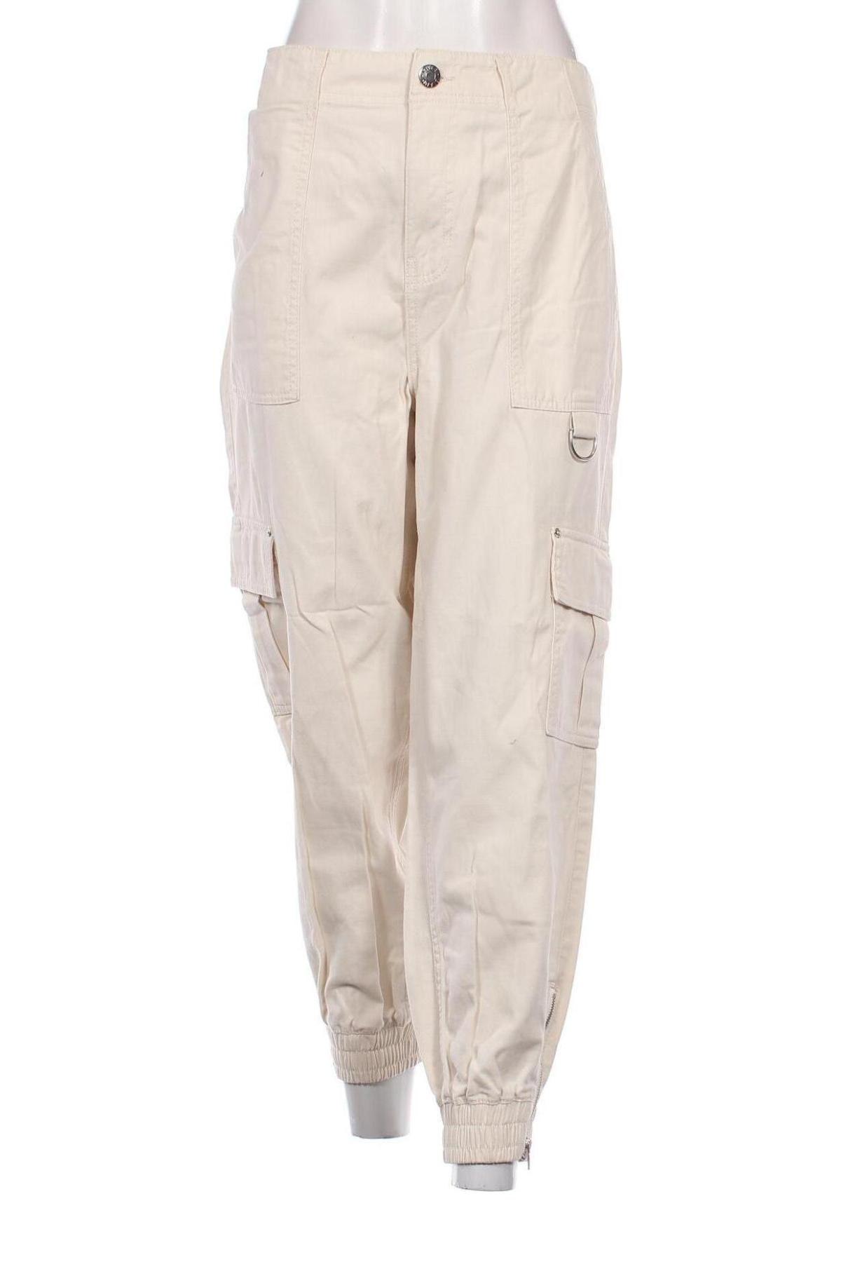 Pantaloni de femei River Island, Mărime L, Culoare Ecru, Preț 64,24 Lei