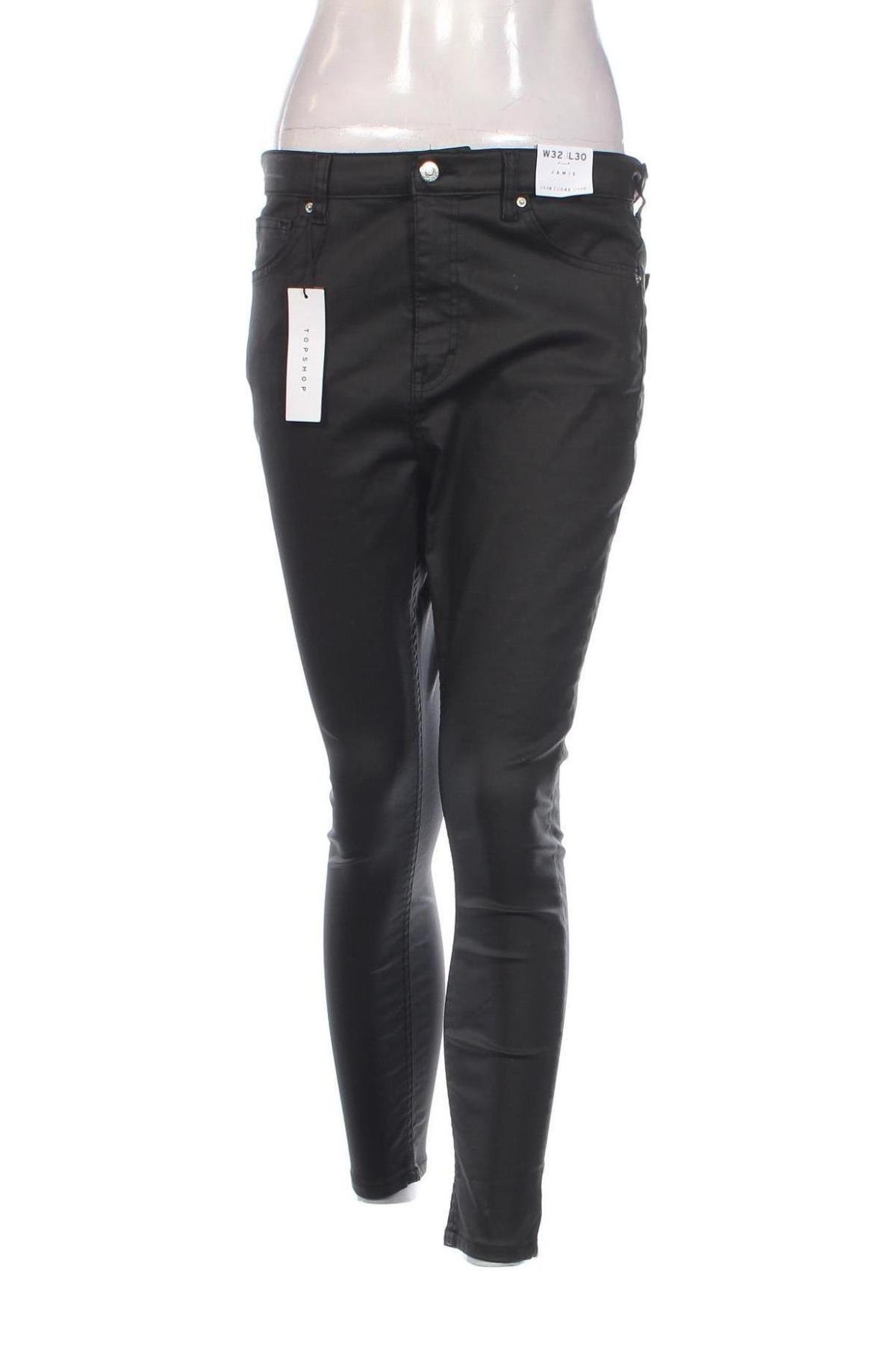 Γυναικείο παντελόνι Topshop, Μέγεθος L, Χρώμα Μαύρο, Τιμή 9,59 €