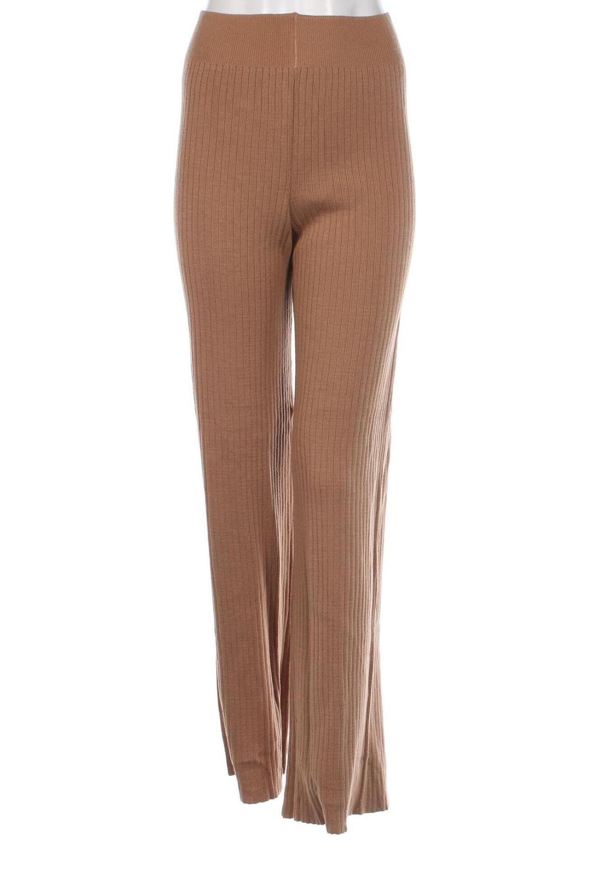 Pantaloni de femei Trendyol, Mărime S, Culoare Bej, Preț 71,48 Lei