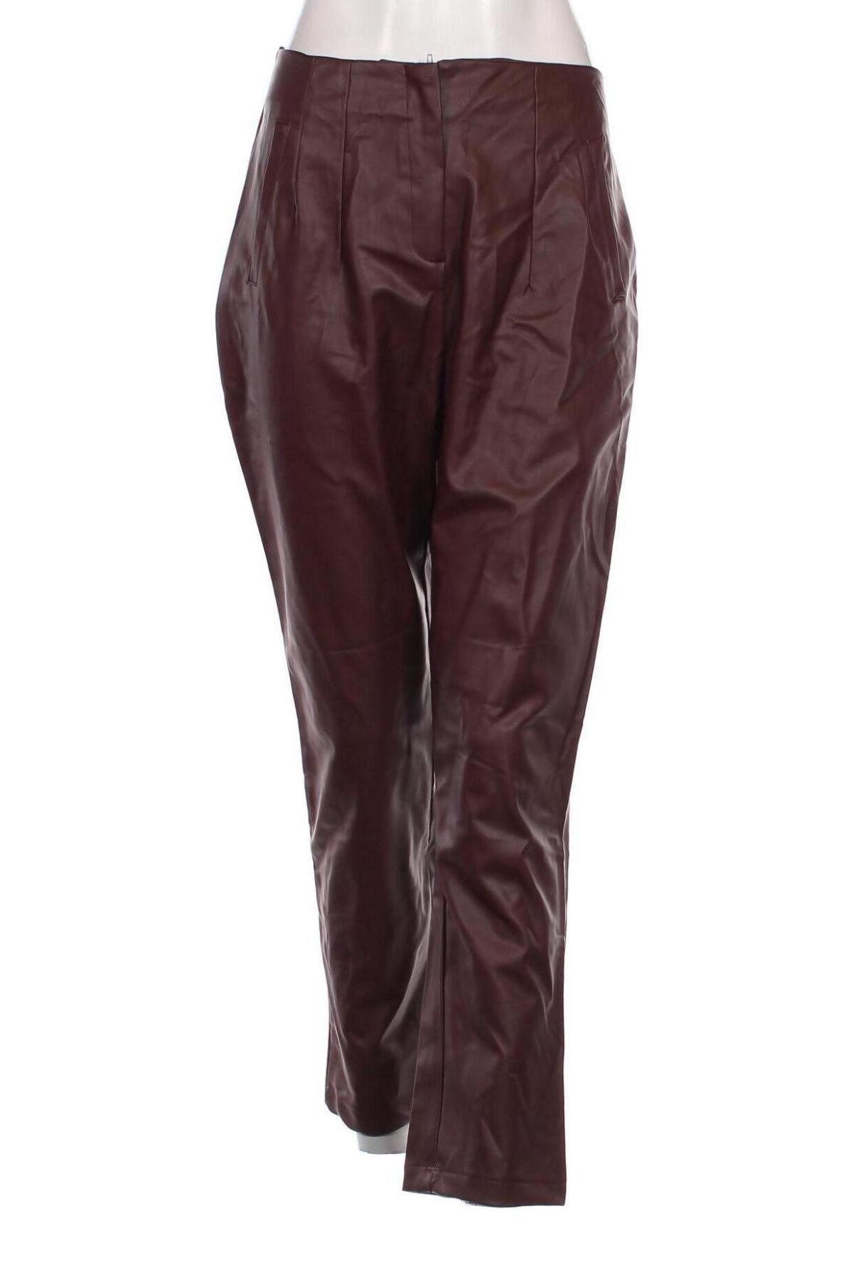 Pantaloni de femei Trendyol, Mărime L, Culoare Roșu, Preț 33,72 Lei