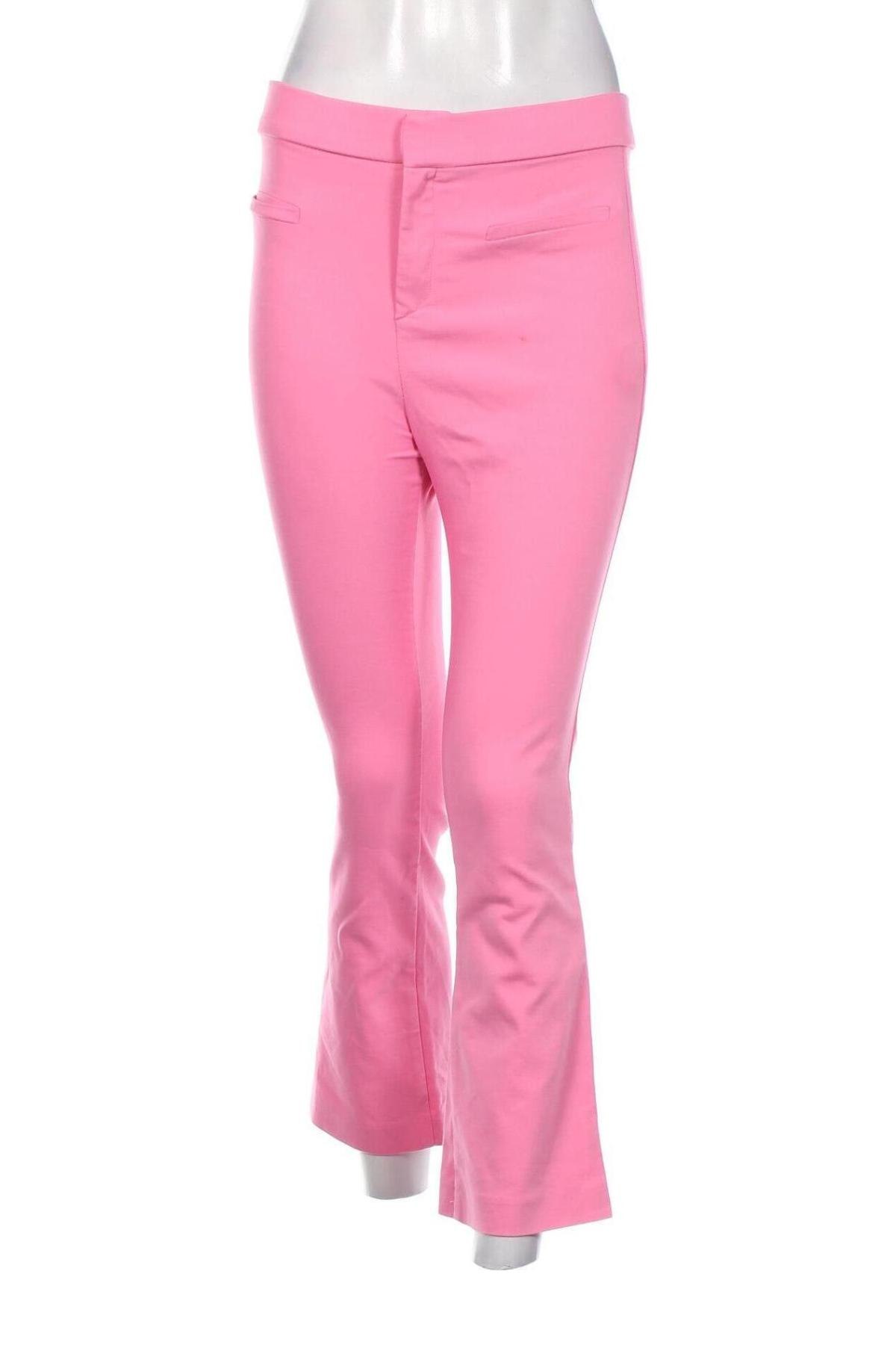 Pantaloni de femei Zara, Mărime M, Culoare Roz, Preț 49,97 Lei