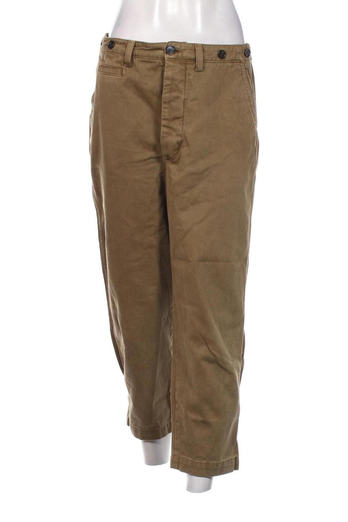 Pantaloni de femei Zara, Mărime M, Culoare Verde, Preț 37,70 Lei