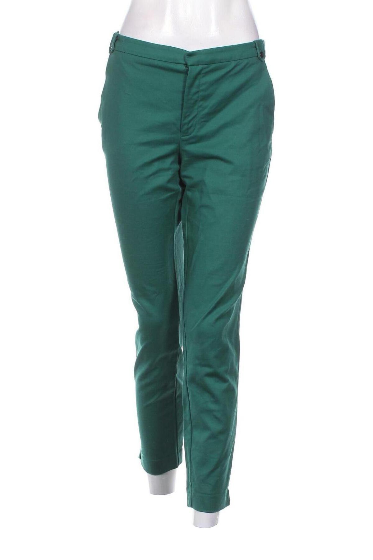 Pantaloni de femei Zara, Mărime XL, Culoare Verde, Preț 68,88 Lei