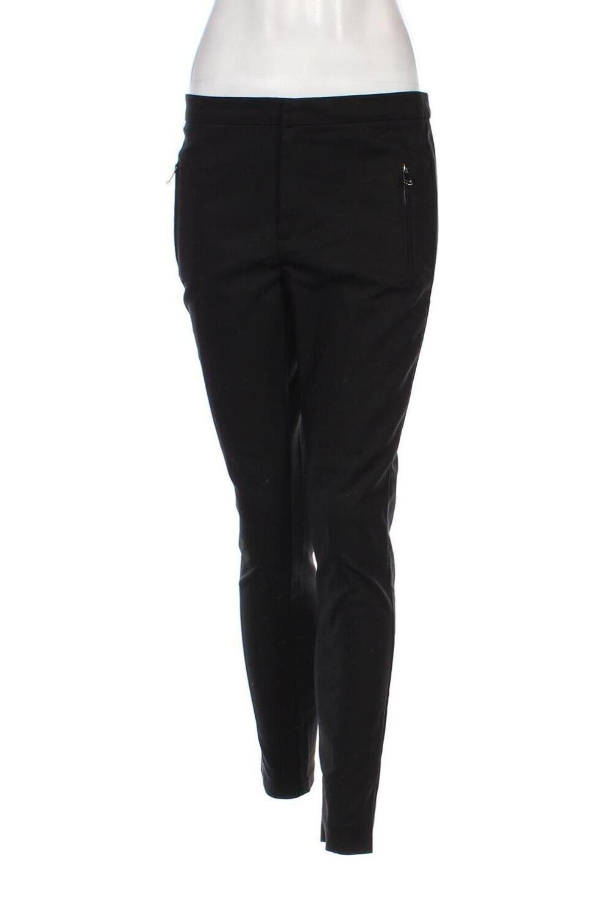 Дамски панталон Zara, Размер M, Цвят Черен, Цена 7,29 лв.