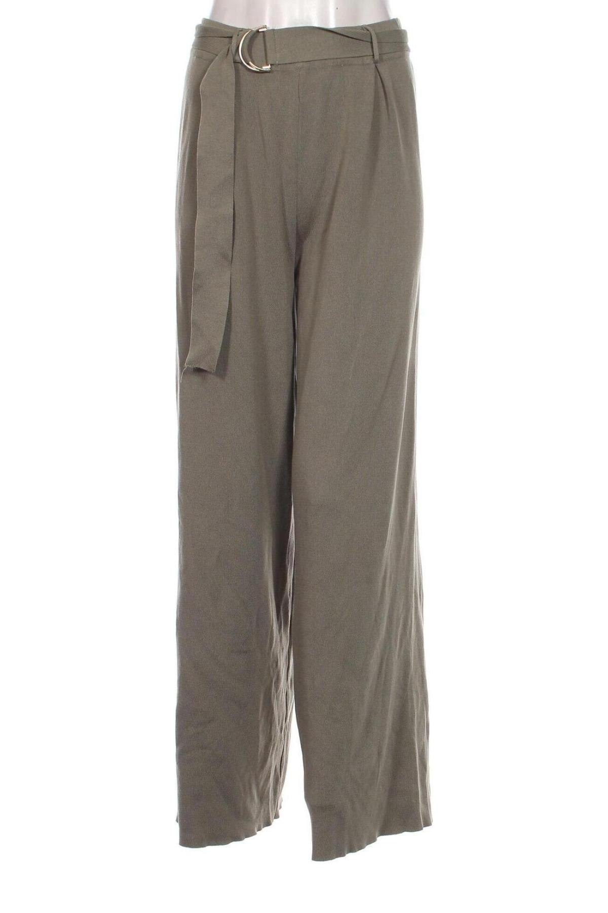 Дамски панталон Zara, Размер S, Цвят Зелен, Цена 27,00 лв.