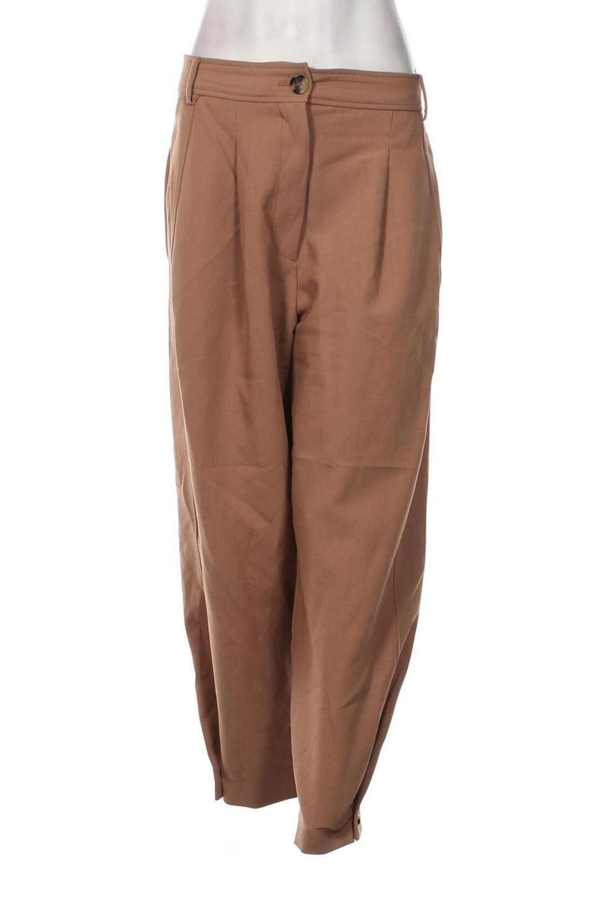 Damenhose Zara, Größe L, Farbe Beige, Preis 18,79 €