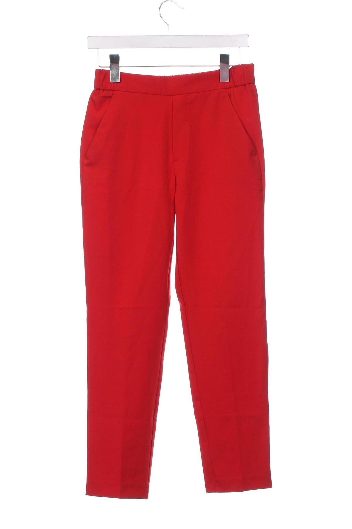 Γυναικείο παντελόνι Zara Trafaluc, Μέγεθος XS, Χρώμα Κόκκινο, Τιμή 7,14 €