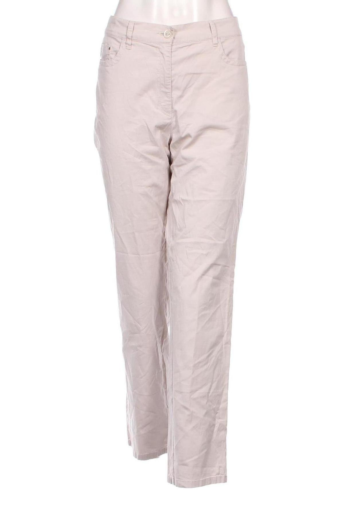 Pantaloni de femei Zerres, Mărime L, Culoare Bej, Preț 33,72 Lei
