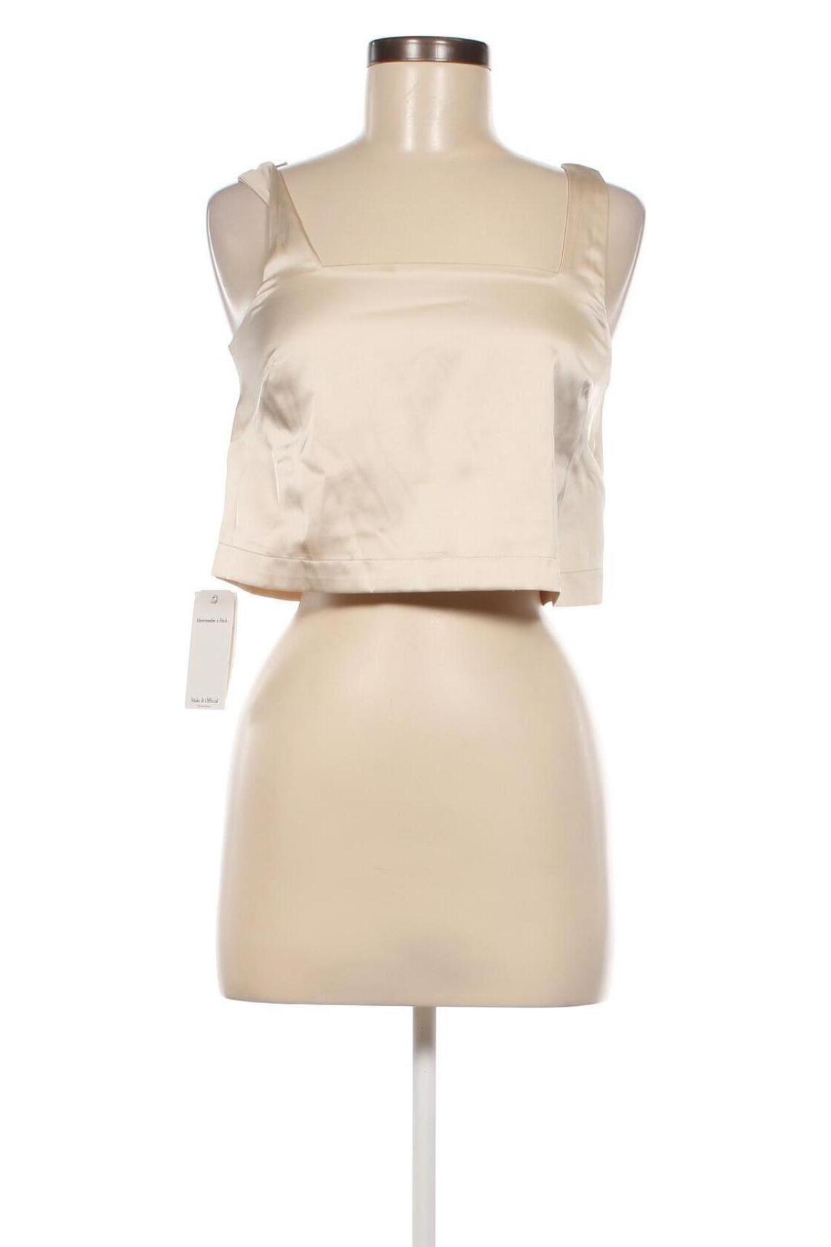 Γυναικείο αμάνικο μπλουζάκι Abercrombie & Fitch, Μέγεθος XS, Χρώμα  Μπέζ, Τιμή 16,62 €