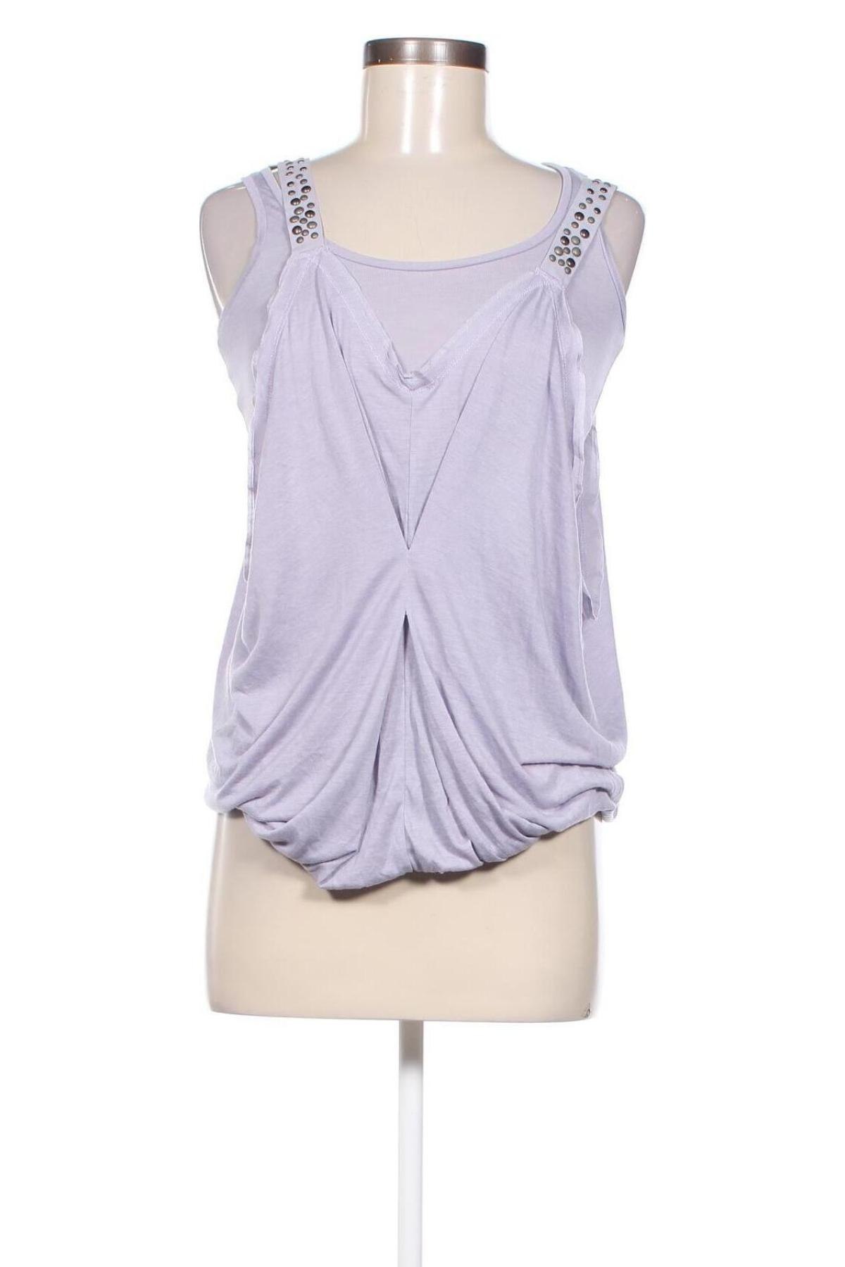 Γυναικείο αμάνικο μπλουζάκι Bershka, Μέγεθος S, Χρώμα Βιολετί, Τιμή 5,80 €