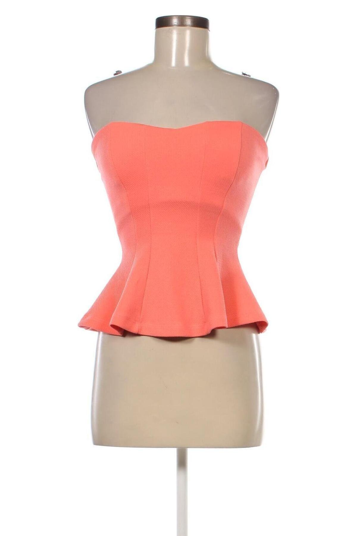 Γυναικείο αμάνικο μπλουζάκι Body Central, Μέγεθος S, Χρώμα Πορτοκαλί, Τιμή 6,65 €