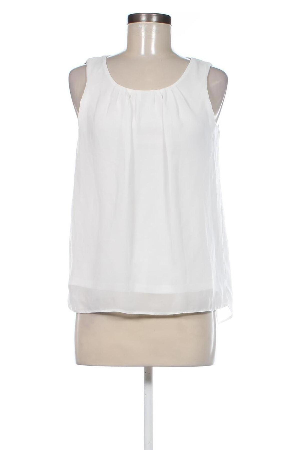 Γυναικείο αμάνικο μπλουζάκι Clockhouse, Μέγεθος S, Χρώμα Λευκό, Τιμή 3,78 €