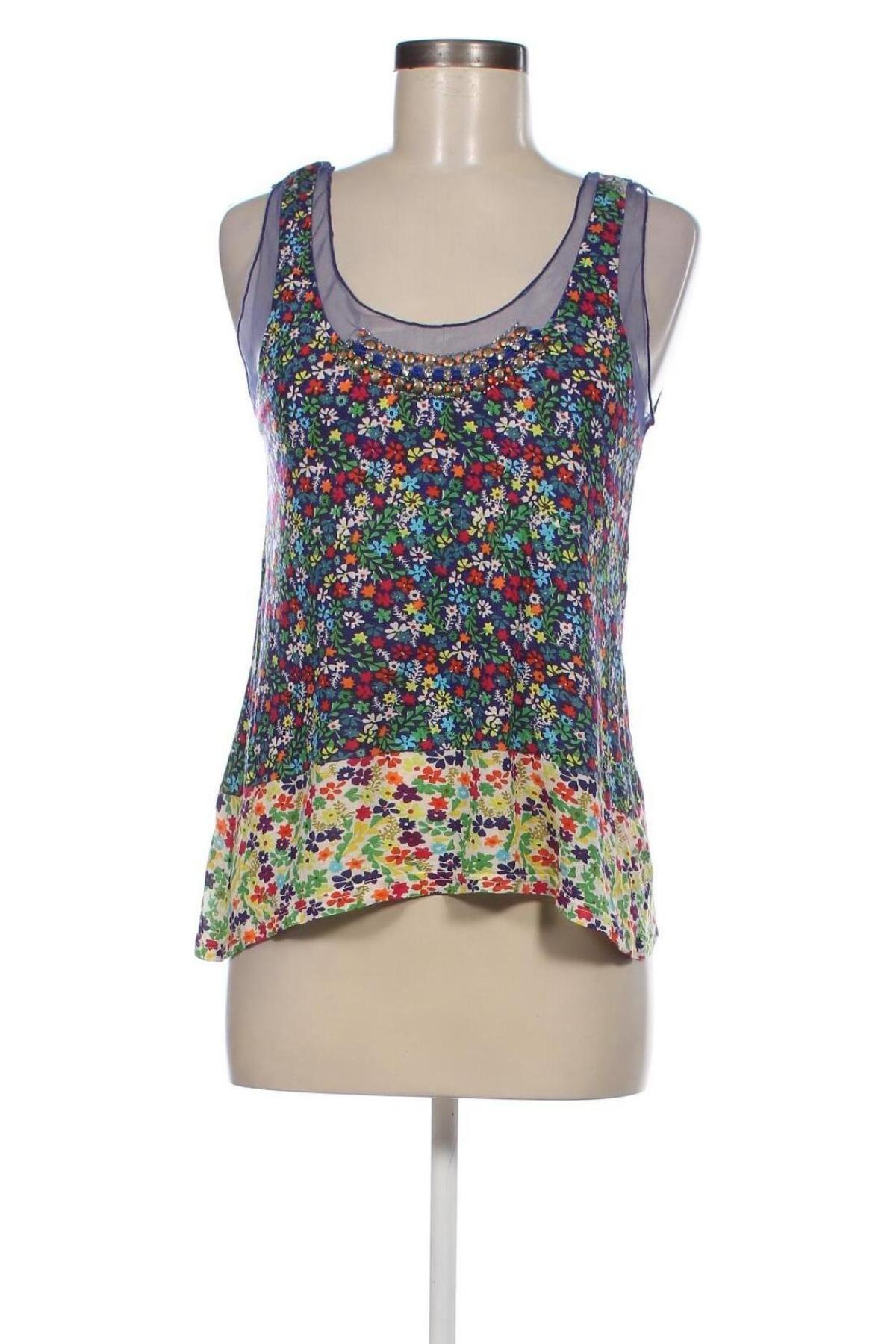 Γυναικείο αμάνικο μπλουζάκι Derhy, Μέγεθος S, Χρώμα Πολύχρωμο, Τιμή 14,00 €
