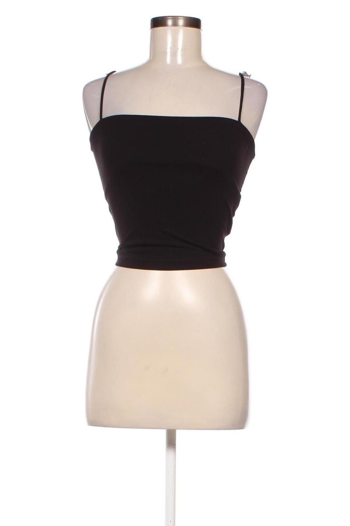 Γυναικείο αμάνικο μπλουζάκι Gina Tricot, Μέγεθος XS, Χρώμα Μαύρο, Τιμή 15,98 €