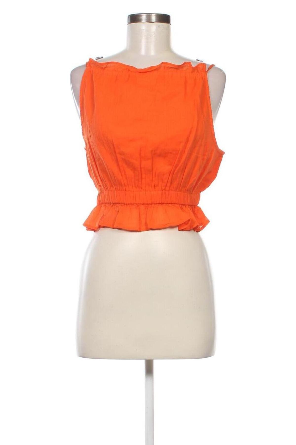 Γυναικείο αμάνικο μπλουζάκι Gina Tricot, Μέγεθος S, Χρώμα Πορτοκαλί, Τιμή 15,98 €