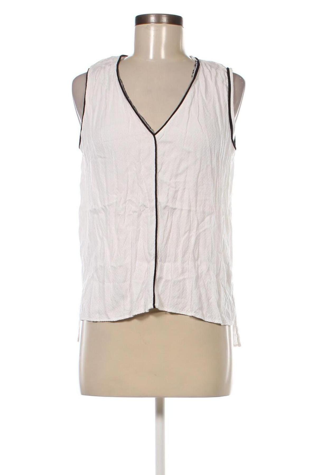 Γυναικείο αμάνικο μπλουζάκι H&M, Μέγεθος L, Χρώμα Λευκό, Τιμή 6,62 €