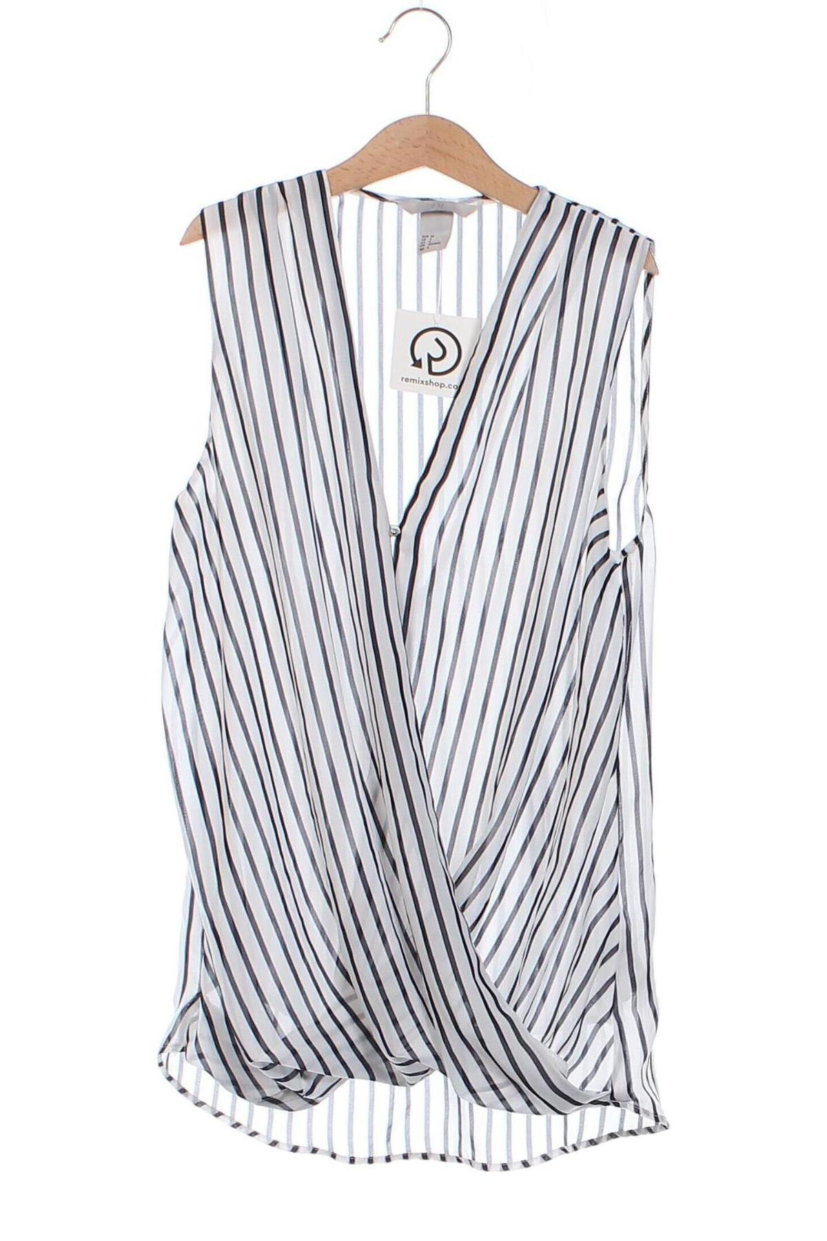 Γυναικείο αμάνικο μπλουζάκι H&M, Μέγεθος XS, Χρώμα Πολύχρωμο, Τιμή 3,57 €