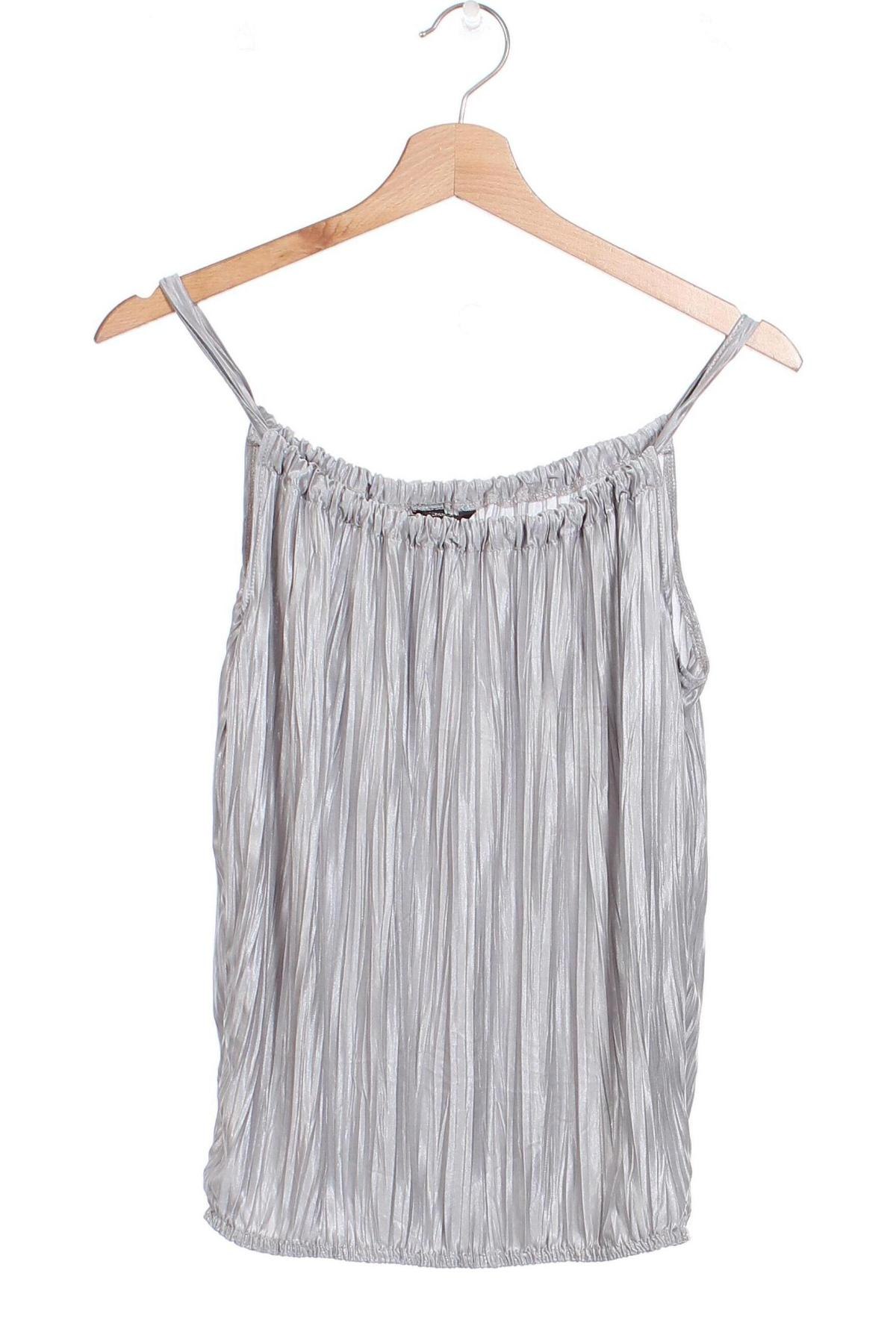 Γυναικείο αμάνικο μπλουζάκι H&M, Μέγεθος XS, Χρώμα Γκρί, Τιμή 3,57 €