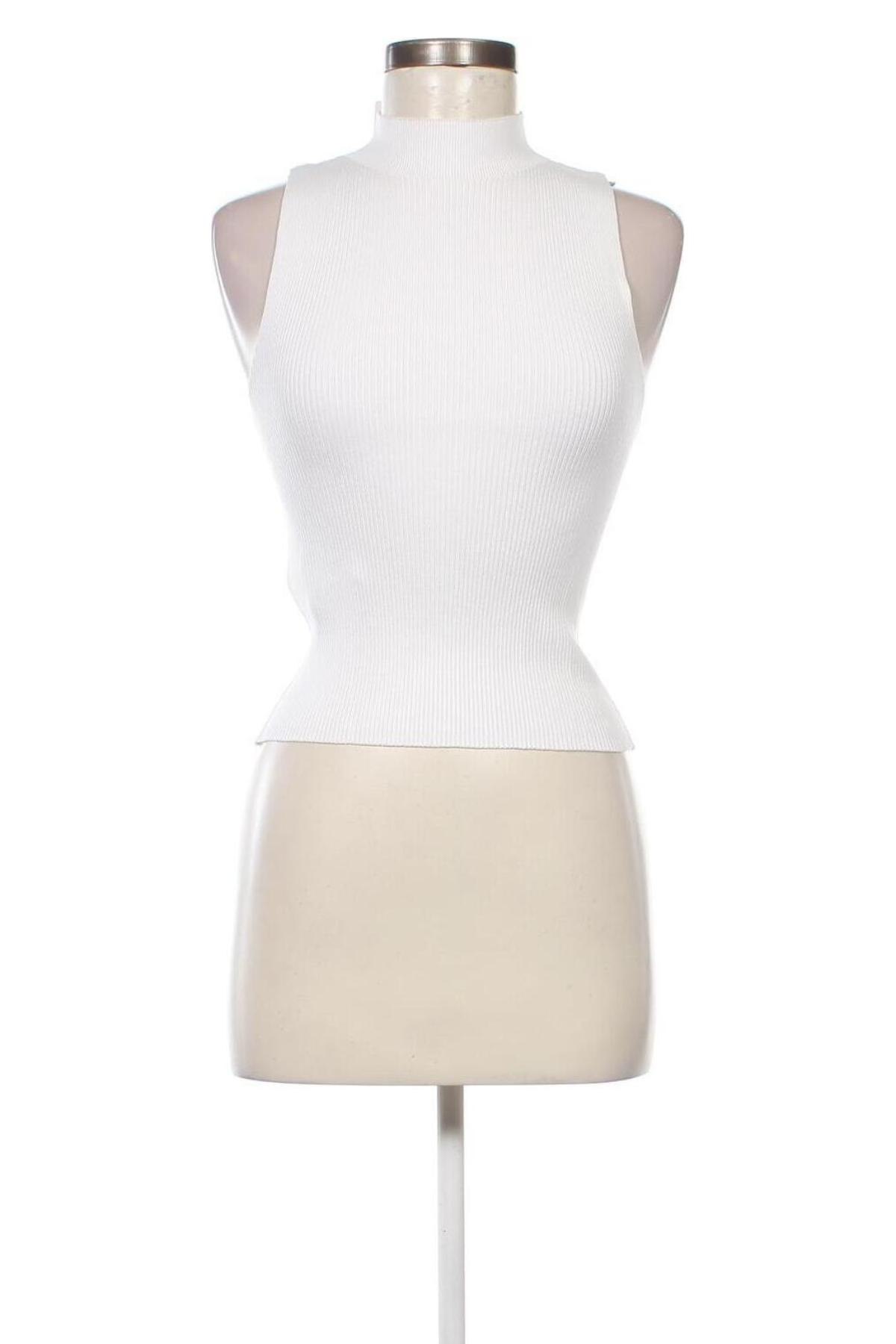 Γυναικείο αμάνικο μπλουζάκι Mango, Μέγεθος M, Χρώμα Λευκό, Τιμή 18,56 €