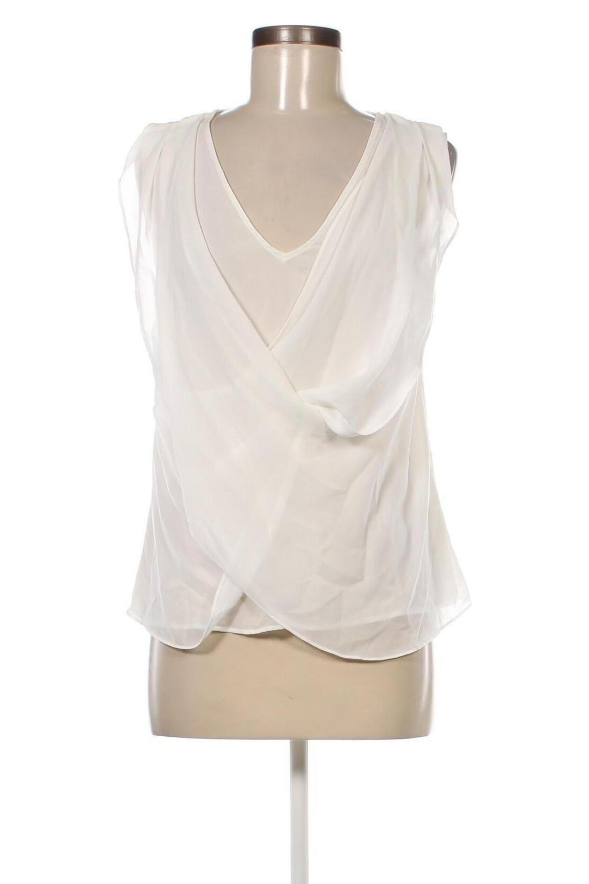 Γυναικείο αμάνικο μπλουζάκι Mango, Μέγεθος S, Χρώμα Λευκό, Τιμή 6,11 €