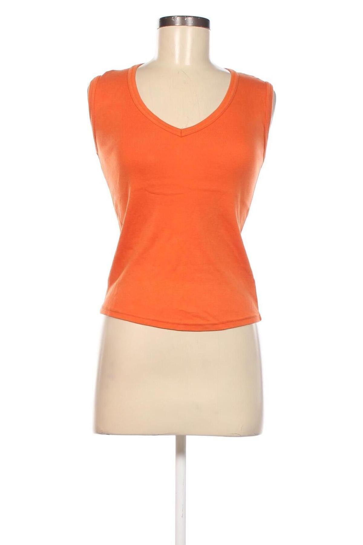 Γυναικείο αμάνικο μπλουζάκι Marks & Spencer, Μέγεθος M, Χρώμα Πορτοκαλί, Τιμή 10,23 €